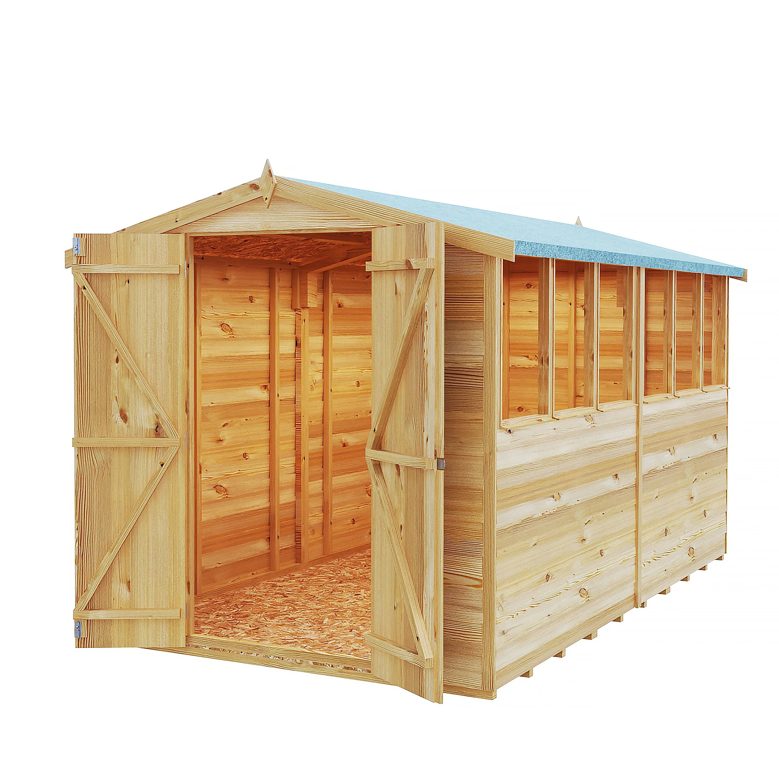 Garden Value Overlap 10 X 6 Apex Shed