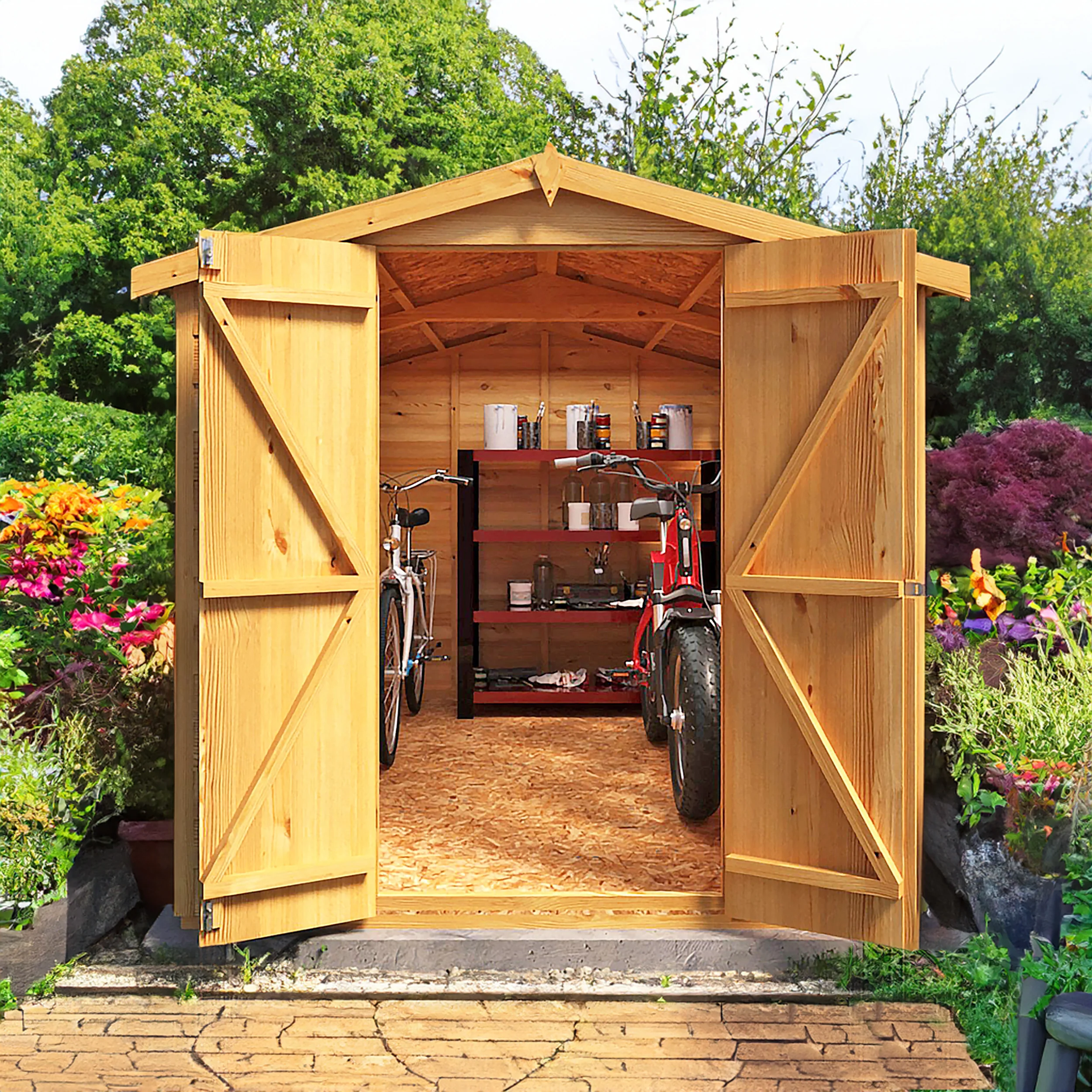 Garden Value Overlap 10 X 6 Apex Shed - Image 5