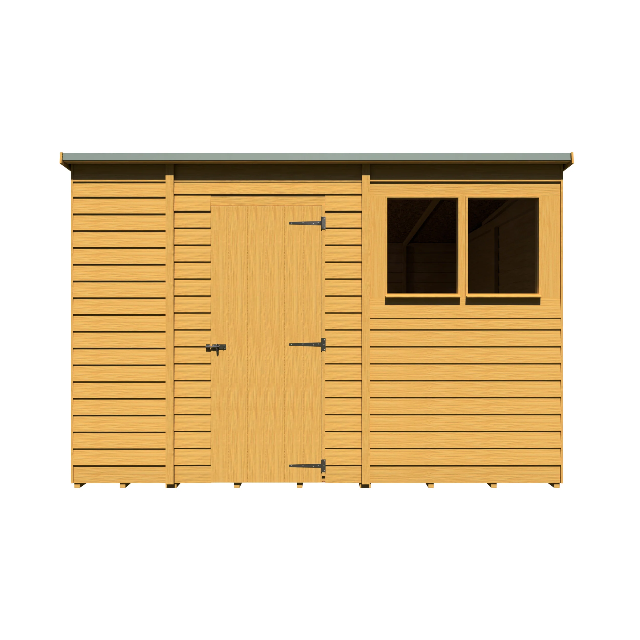 Garden Value Overlap 10 X 6 Pent Shed - Image 2