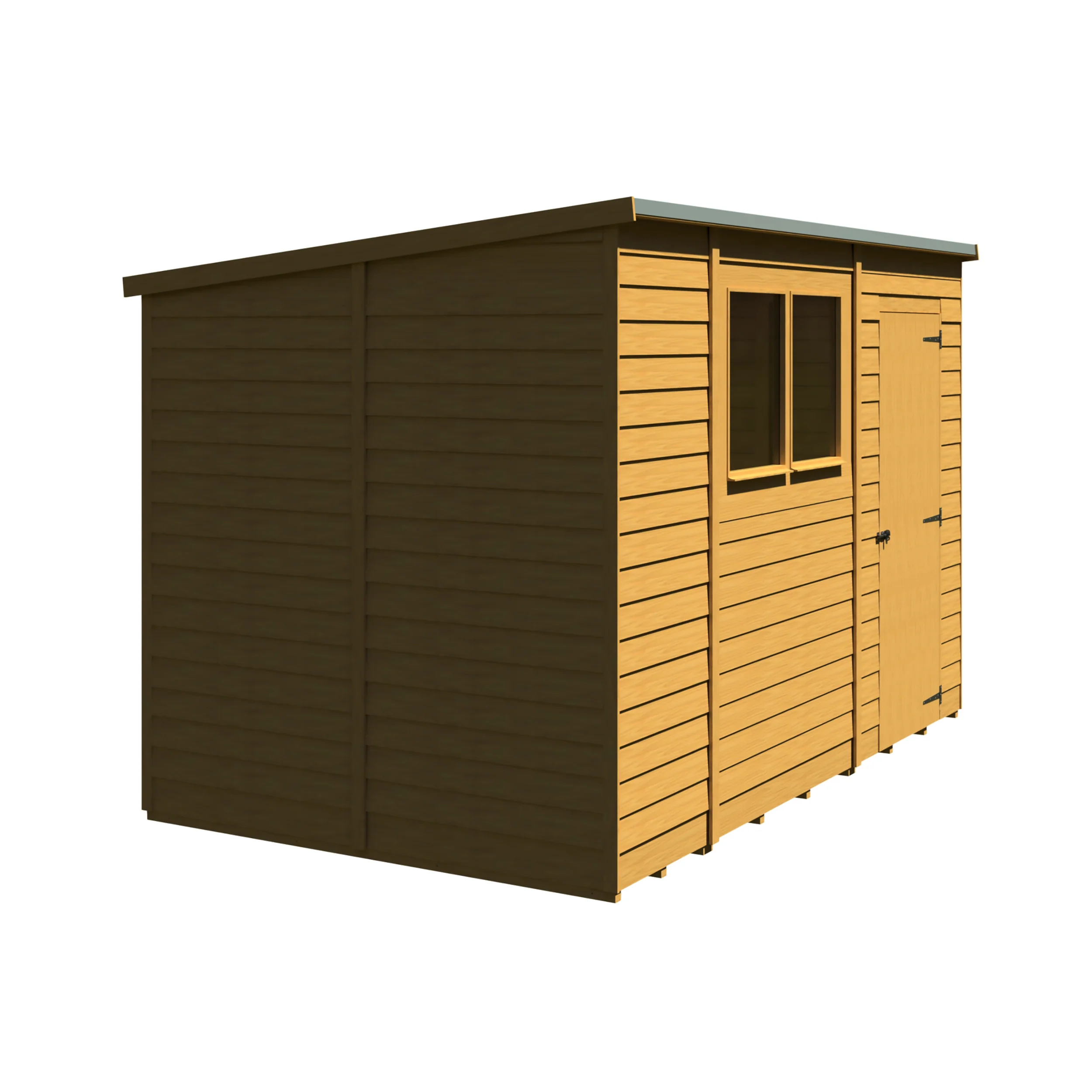 Garden Value Overlap 10 X 6 Pent Shed - Image 3