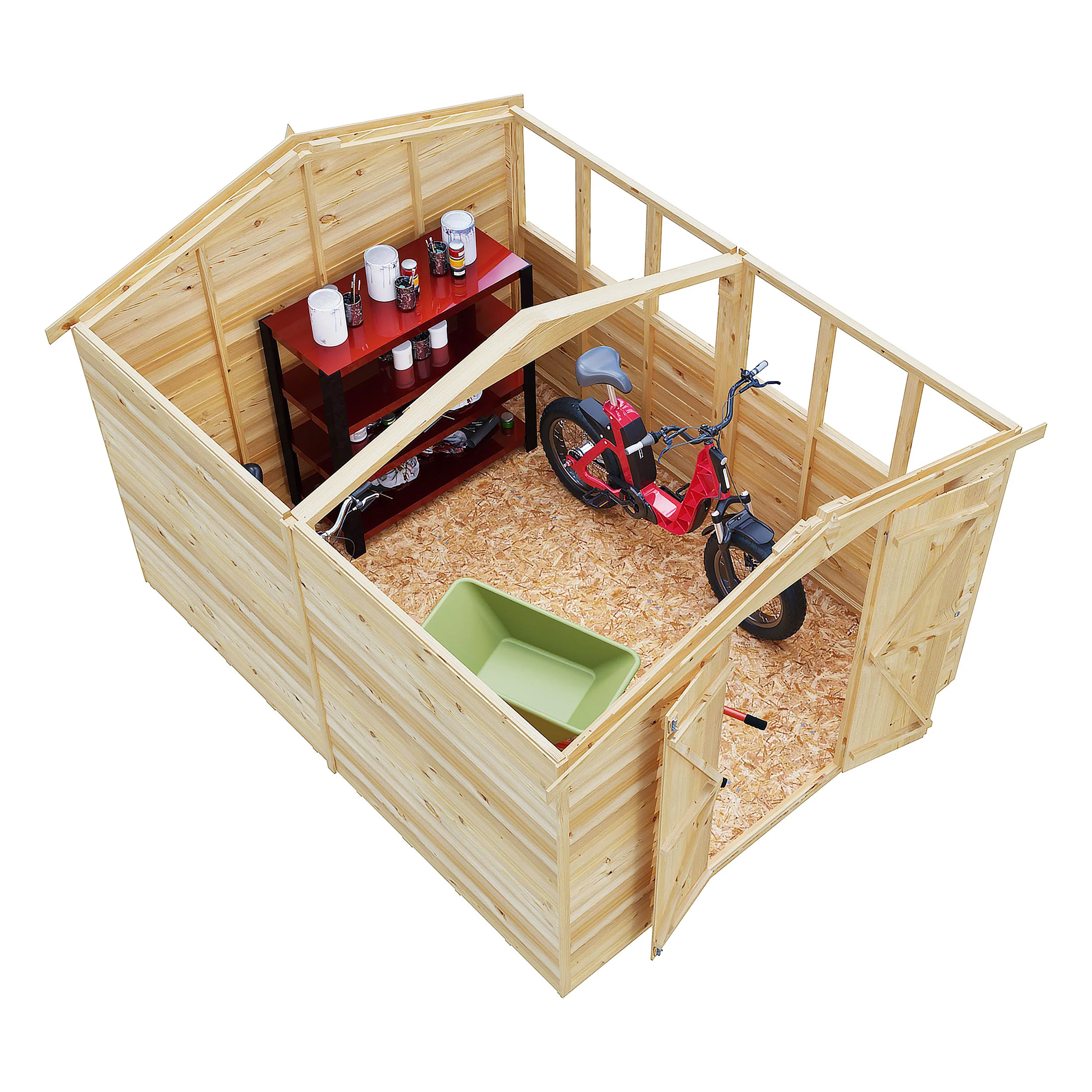 Garden Value Overlap 10 X 8 Apex Shed - Image 5