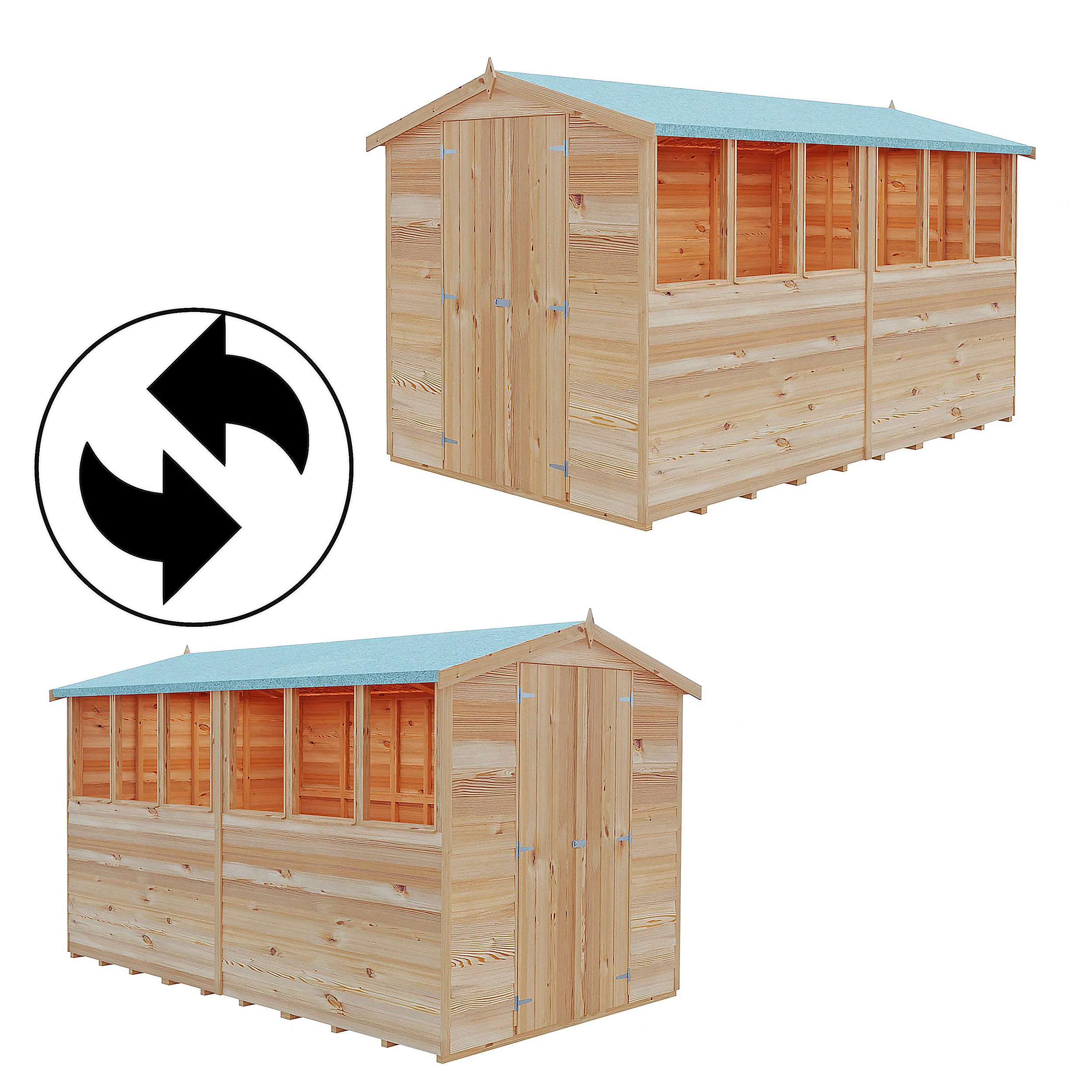 Garden Value Overlap 10 X 8 Apex Shed - Image 7