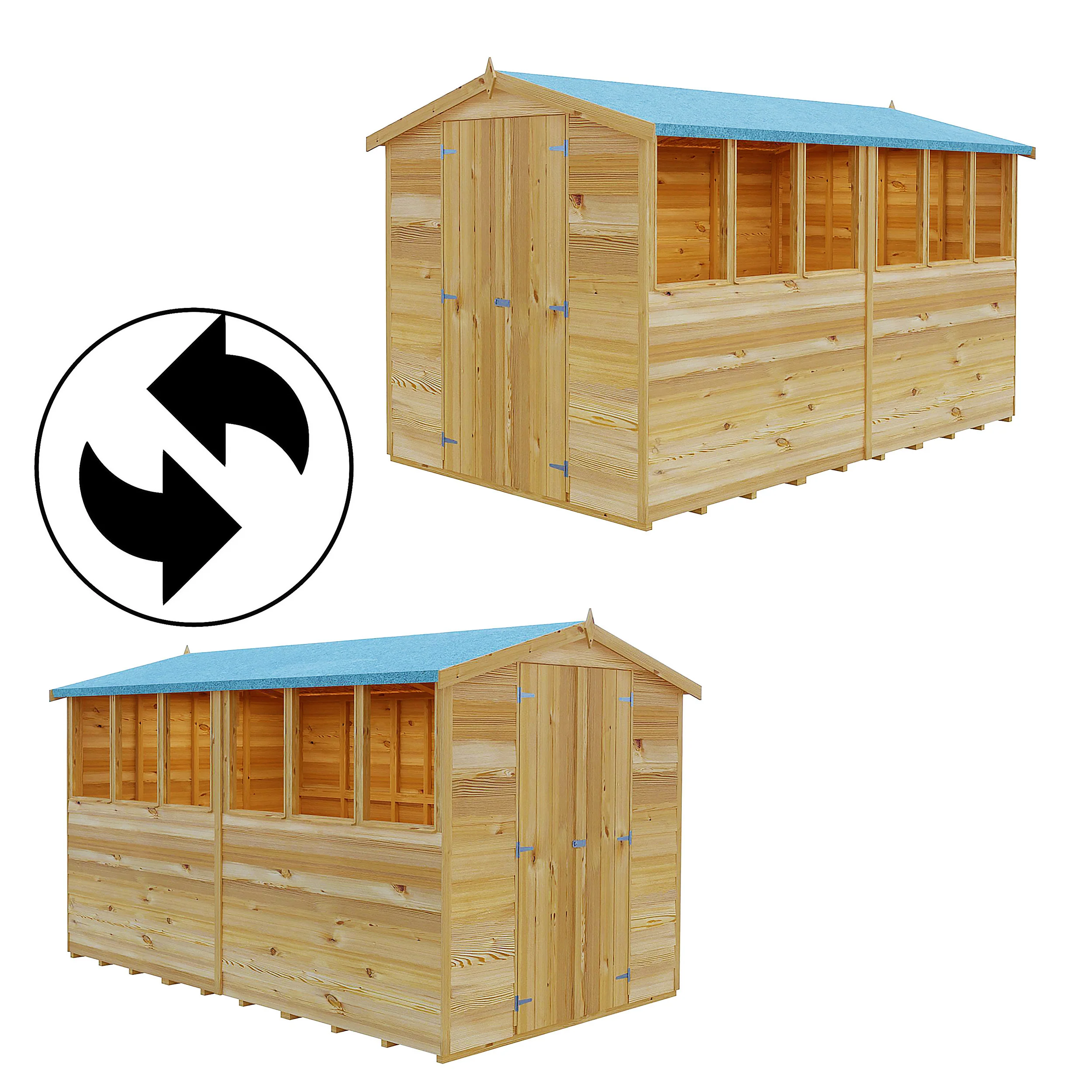 Garden Value Overlap 12 X 6 Apex Shed - Image 6