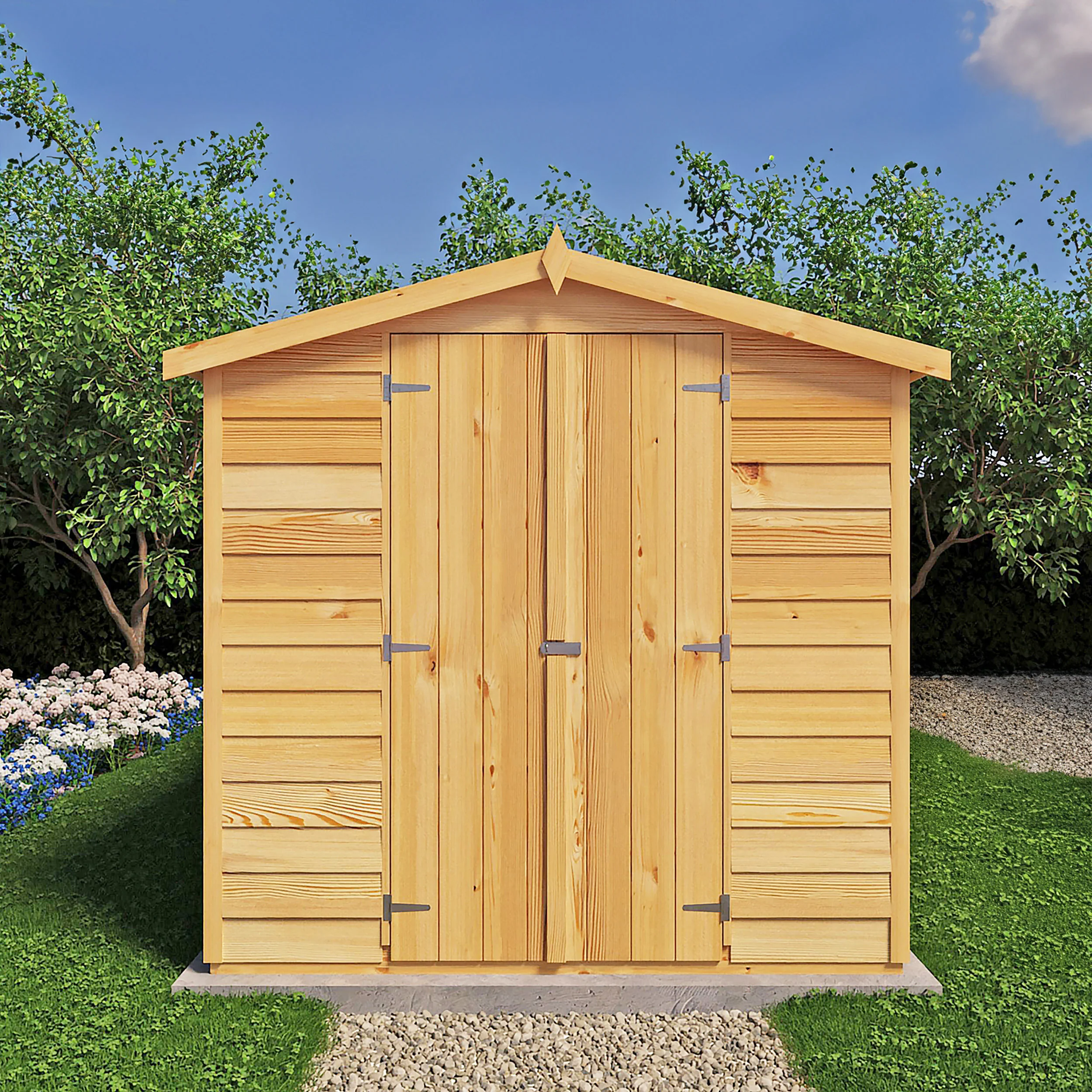 Garden Value Overlap 12 X 6 Windowless Shed - Image 4