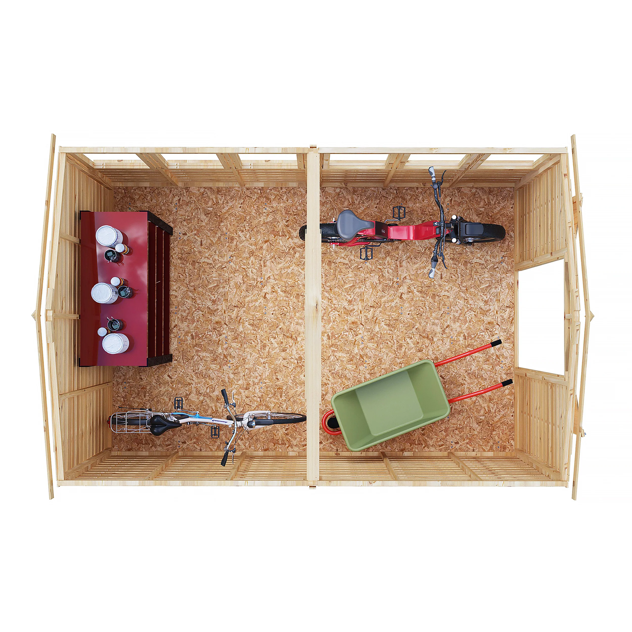 Garden Value Overlap 12 X 8 Apex Shed - Image 7