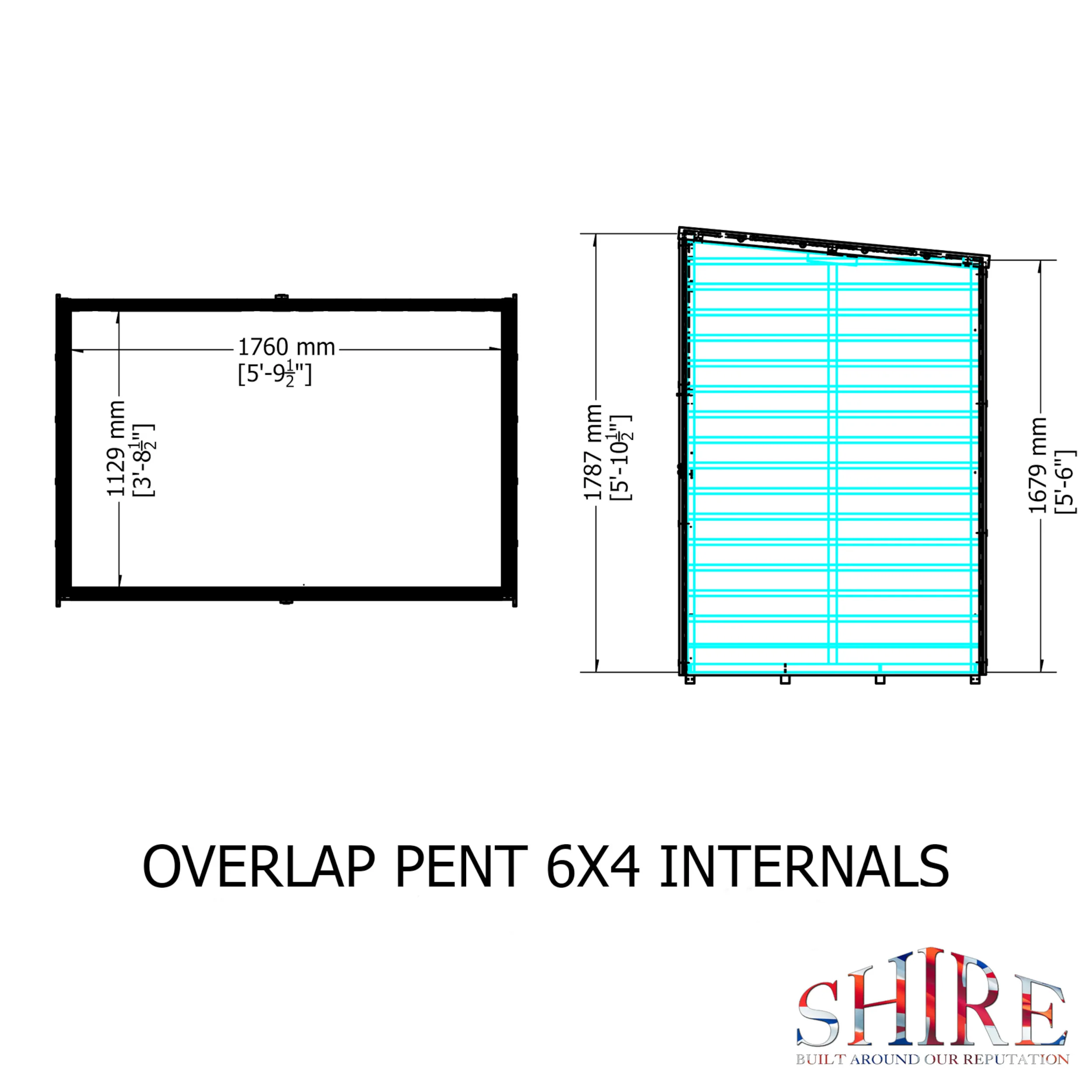 Garden Value Overlap 6 X 4 Pent Shed - Image 5