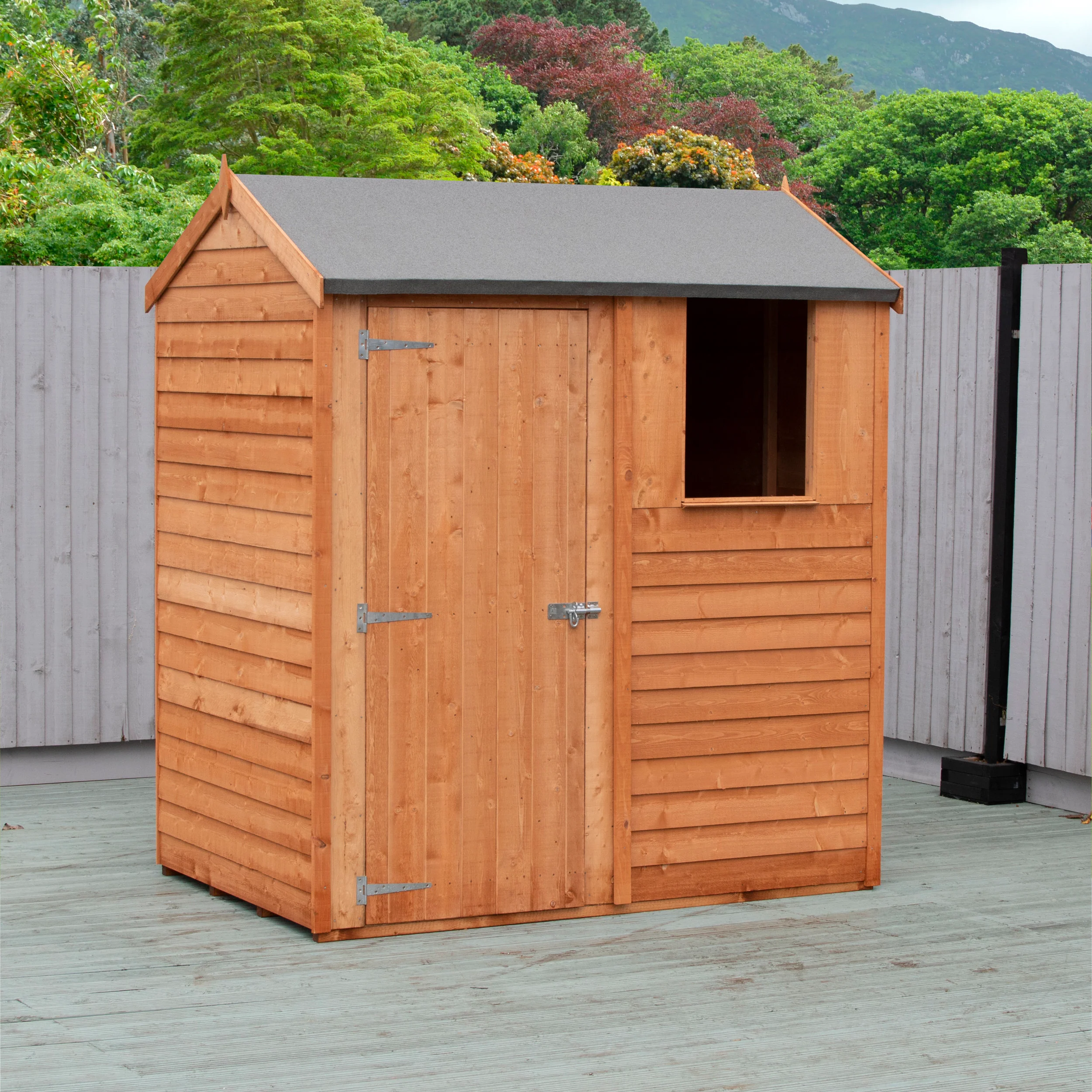 Garden Value Overlap 6 X 4 Reverse Apex Shed - Image 3