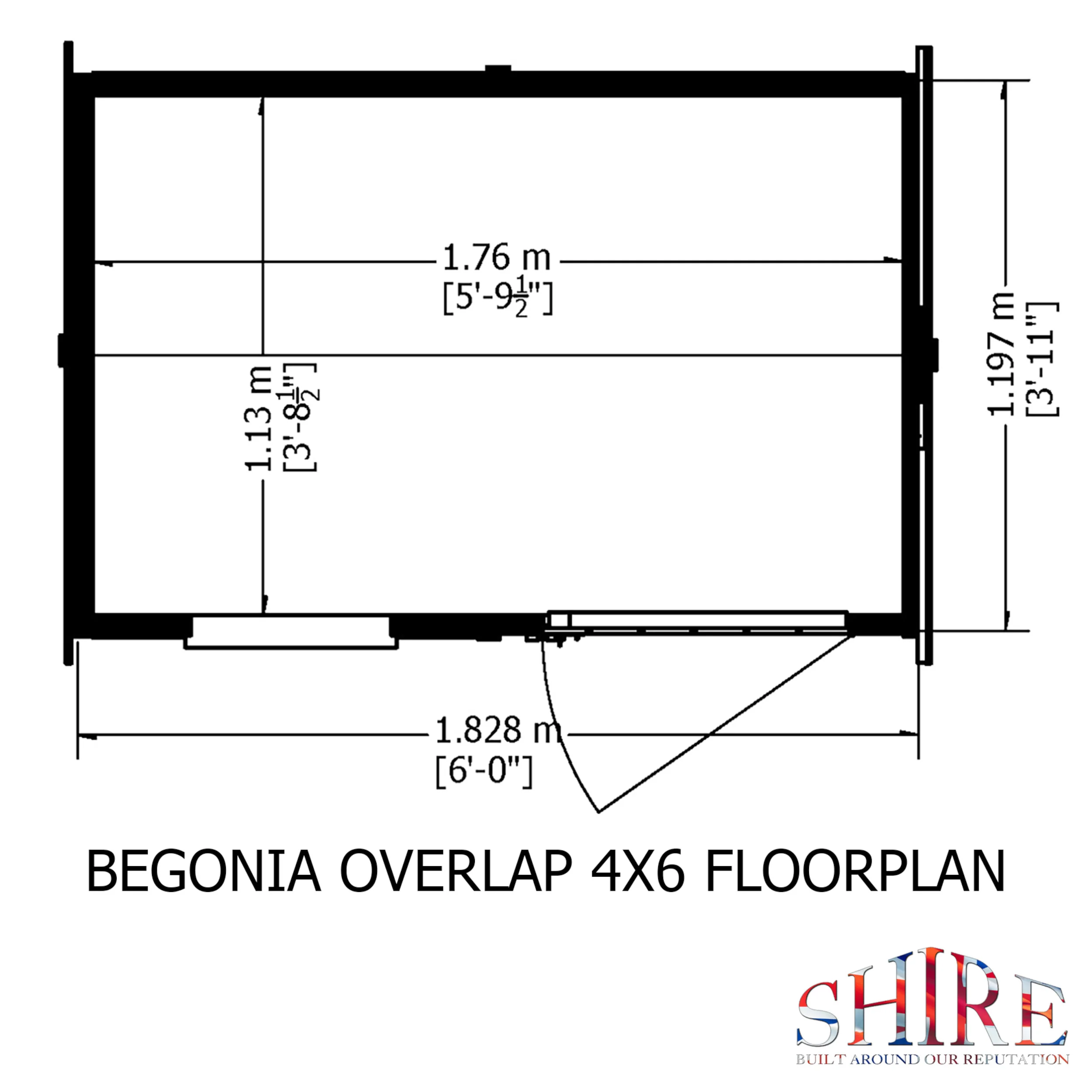 Garden Value Overlap 6 X 4 Reverse Apex Shed - Image 7