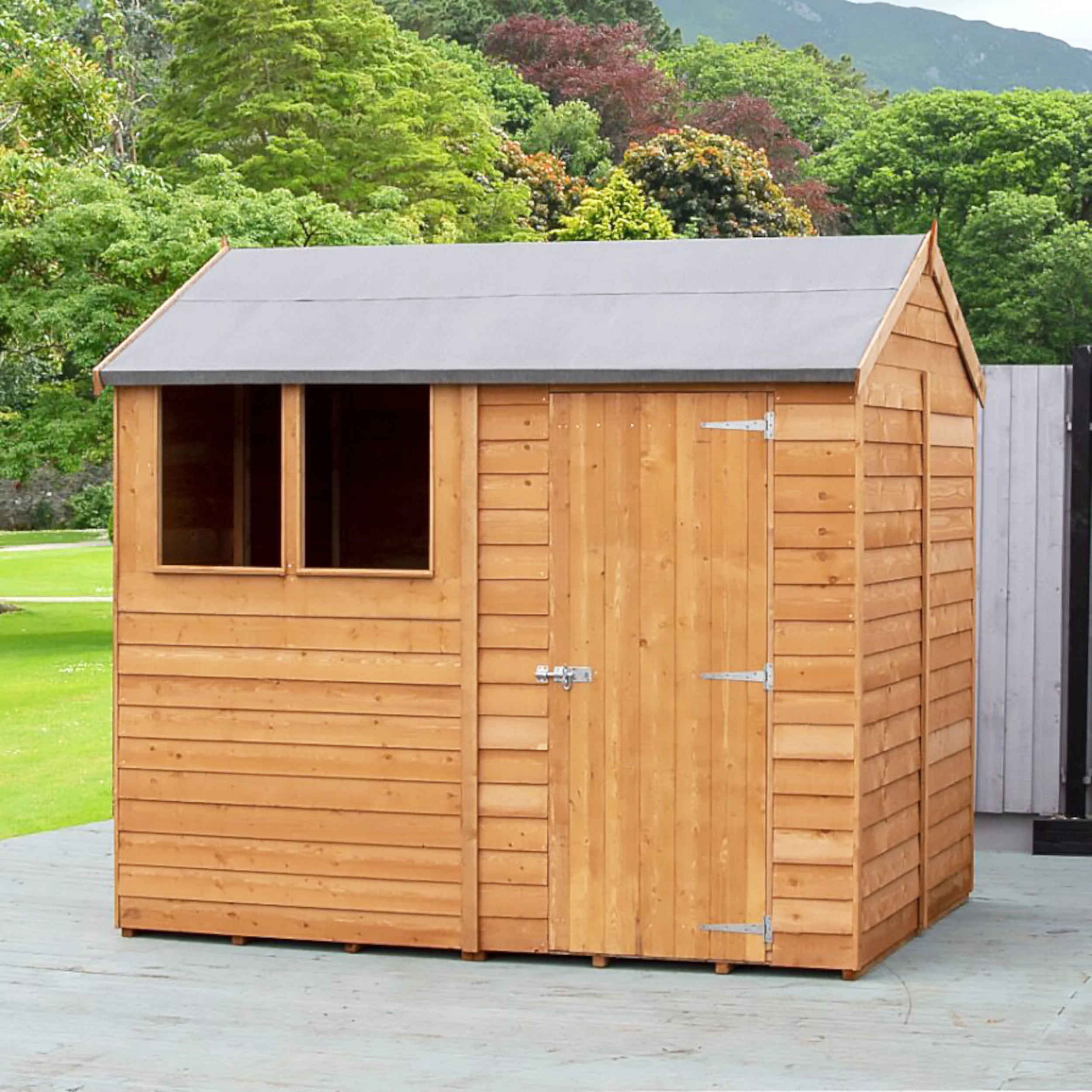 Garden Value Overlap 6 X 8 Reverse Apex Shed - Image 2