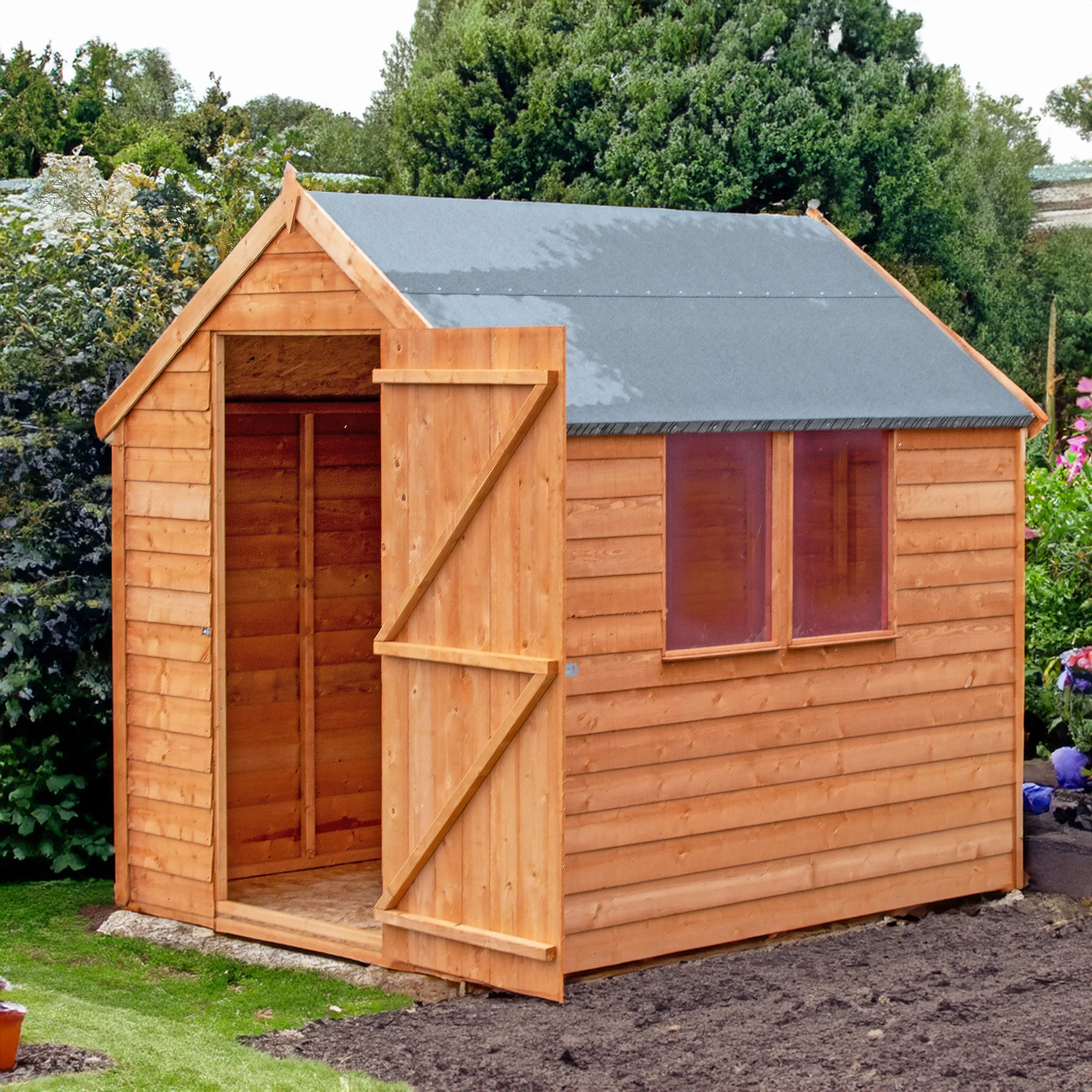 Garden Value Overlap 7 X 5 Shed With Window - Image 2