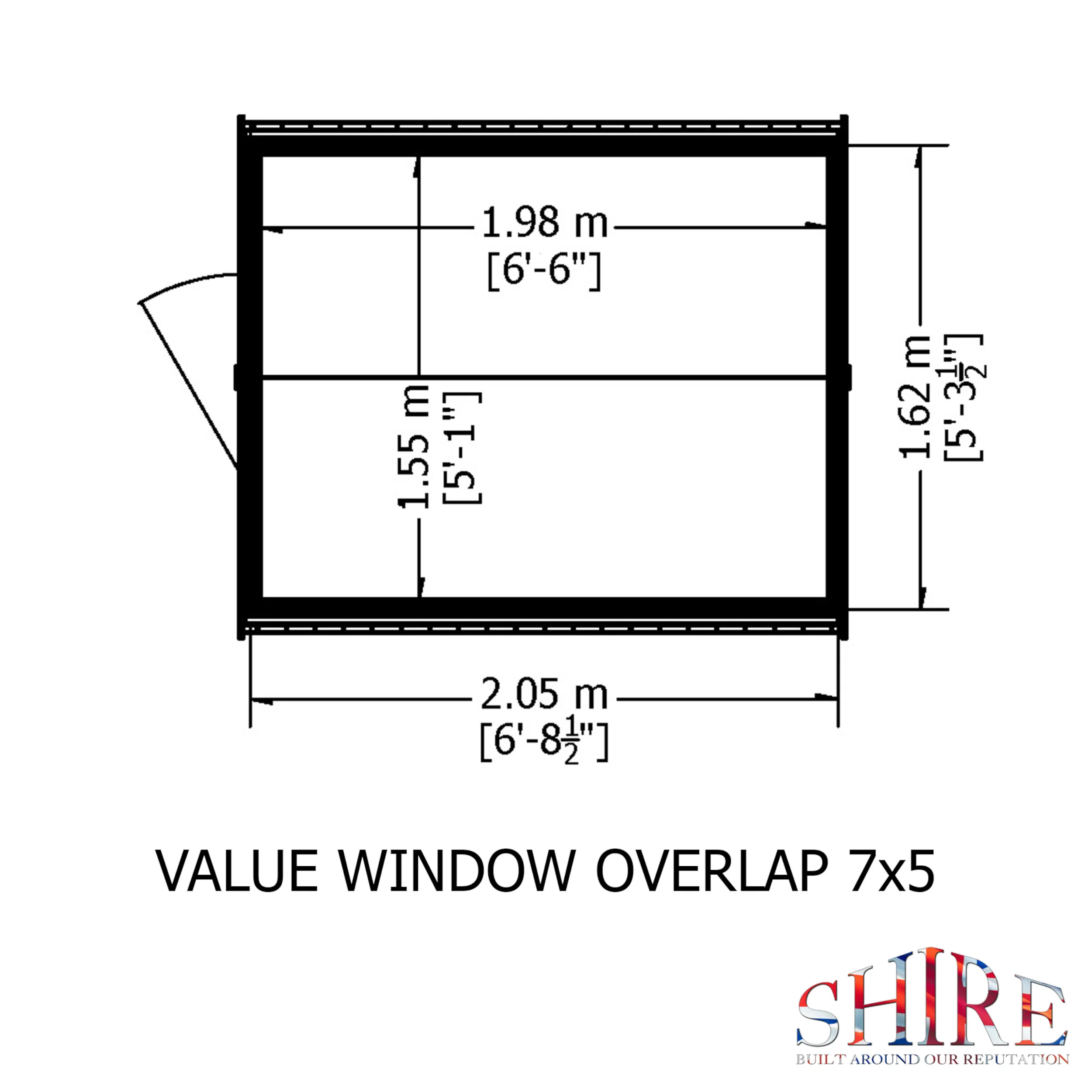 Garden Value Overlap 8 X 6 Shed - Image 9