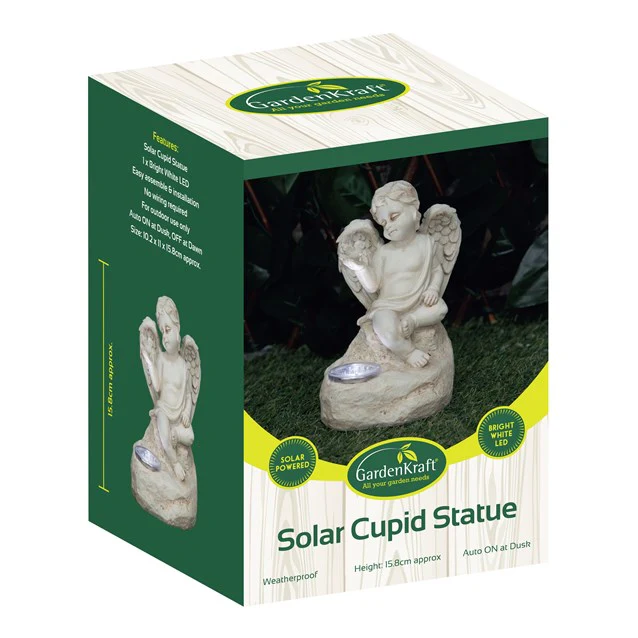Solar Angel Garden Ornament With LED Light - Outdoor Solar Statue - Image 7
