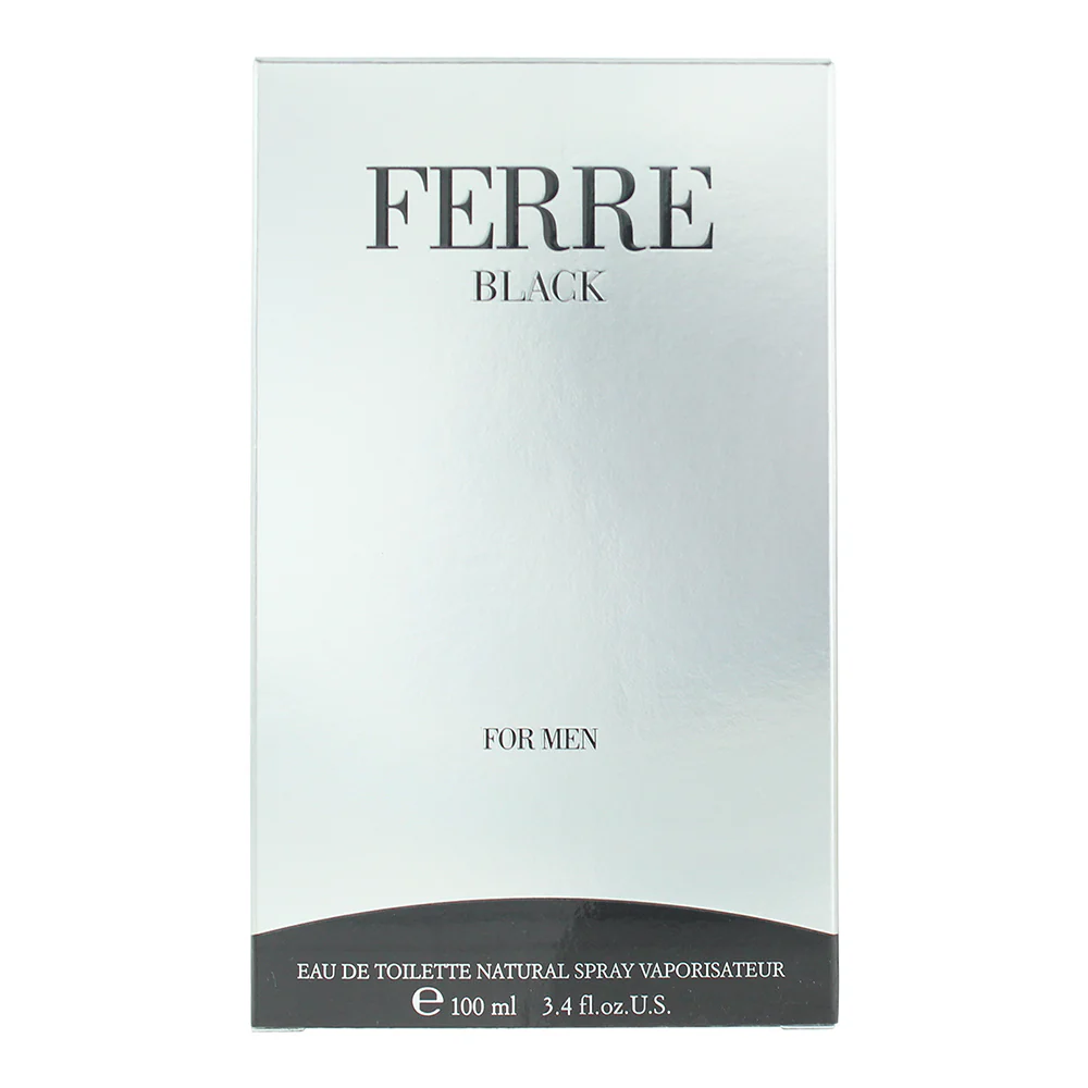 Gianfranco Ferre Black For Men Eau De Toilette 100ml - Image 3