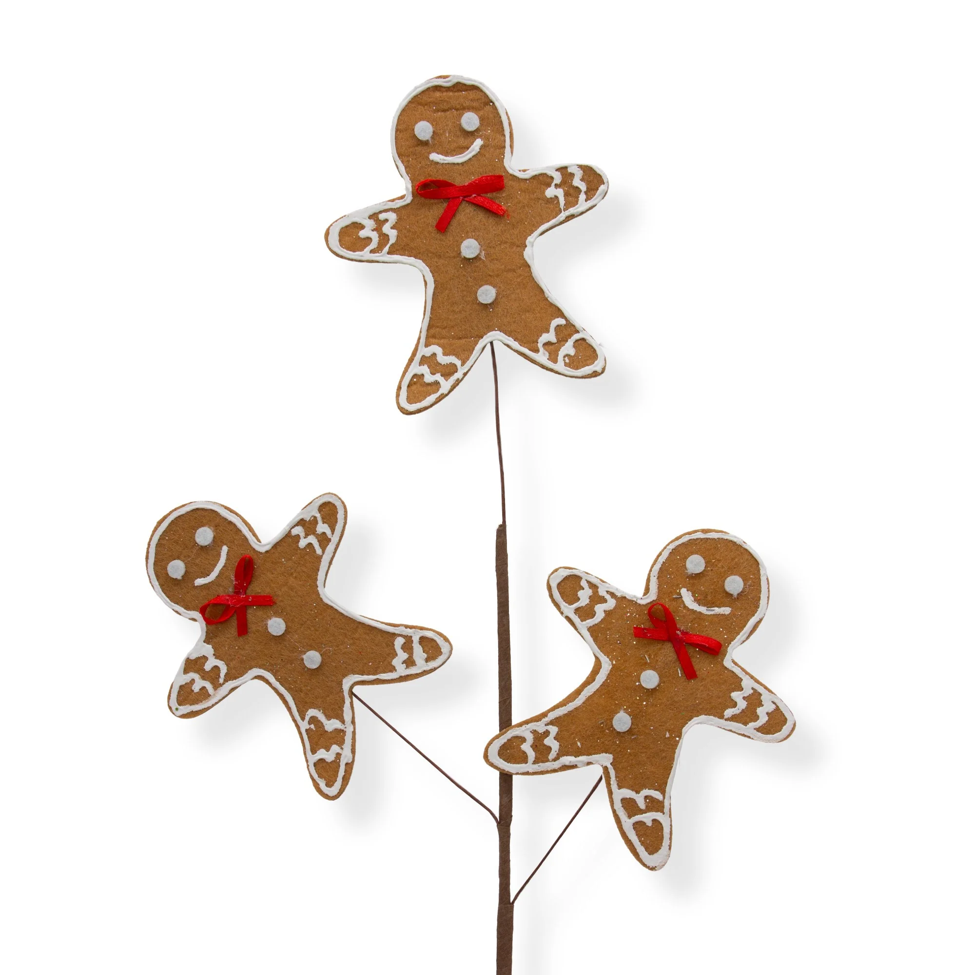 Ginger Bread Stem Pick Christmas Decorations - Image 2