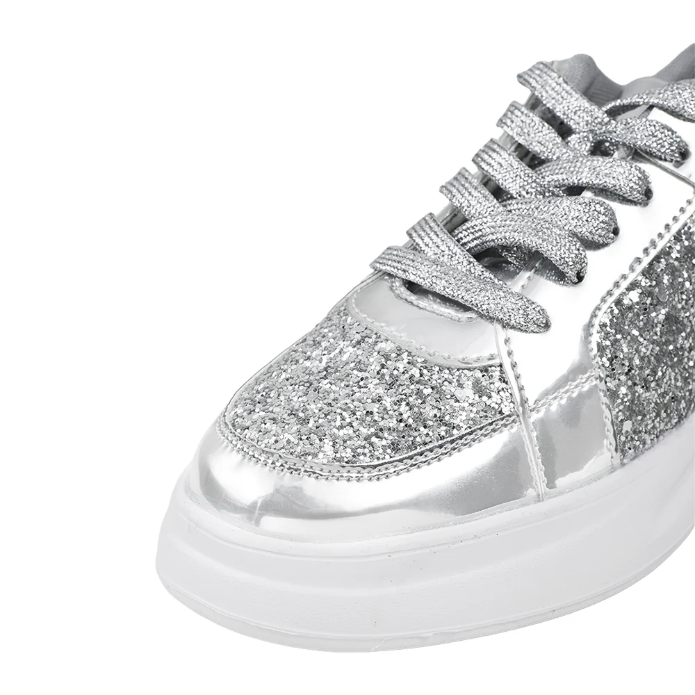 Glitter Platform Sneakers Trainers - Image 6