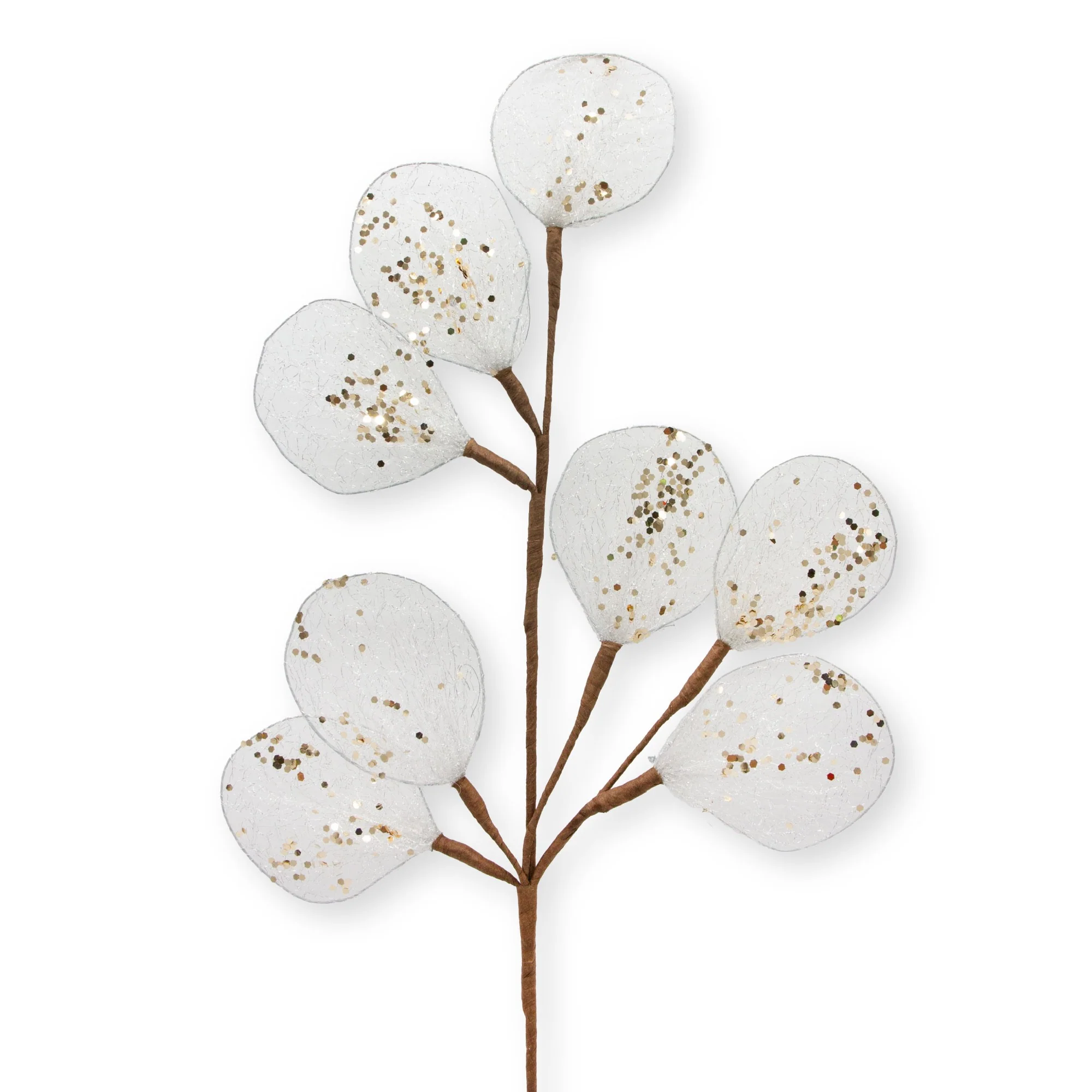 Glitter Sprayed Eucalyptus - Champagne - Image 3