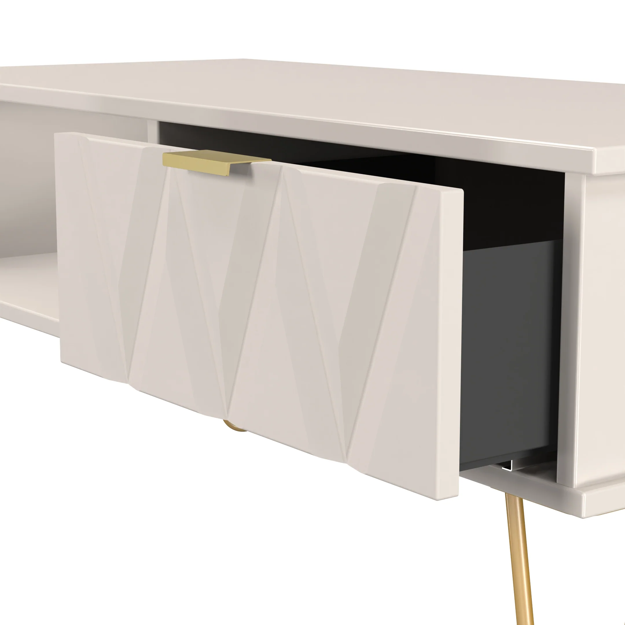 Glitz Ready Assembled 1 Drawer Coffee Table in Kashmir Matt - Image 5