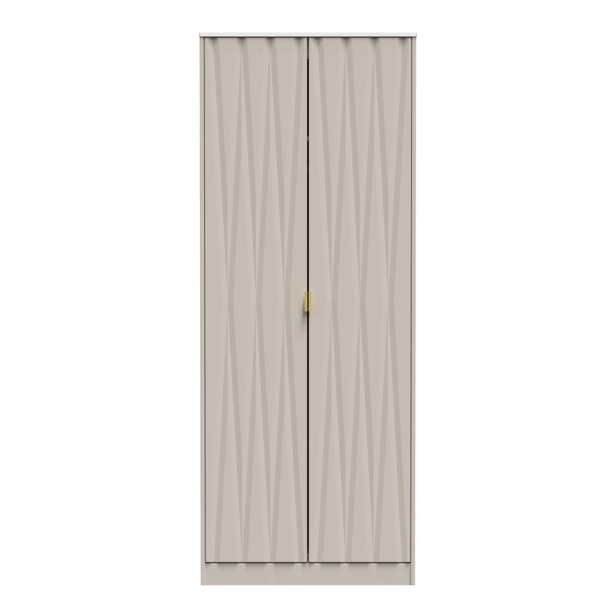 Glitz Ready Assembled 2 Door Wardrobe in Kashmir Matt - Image 2