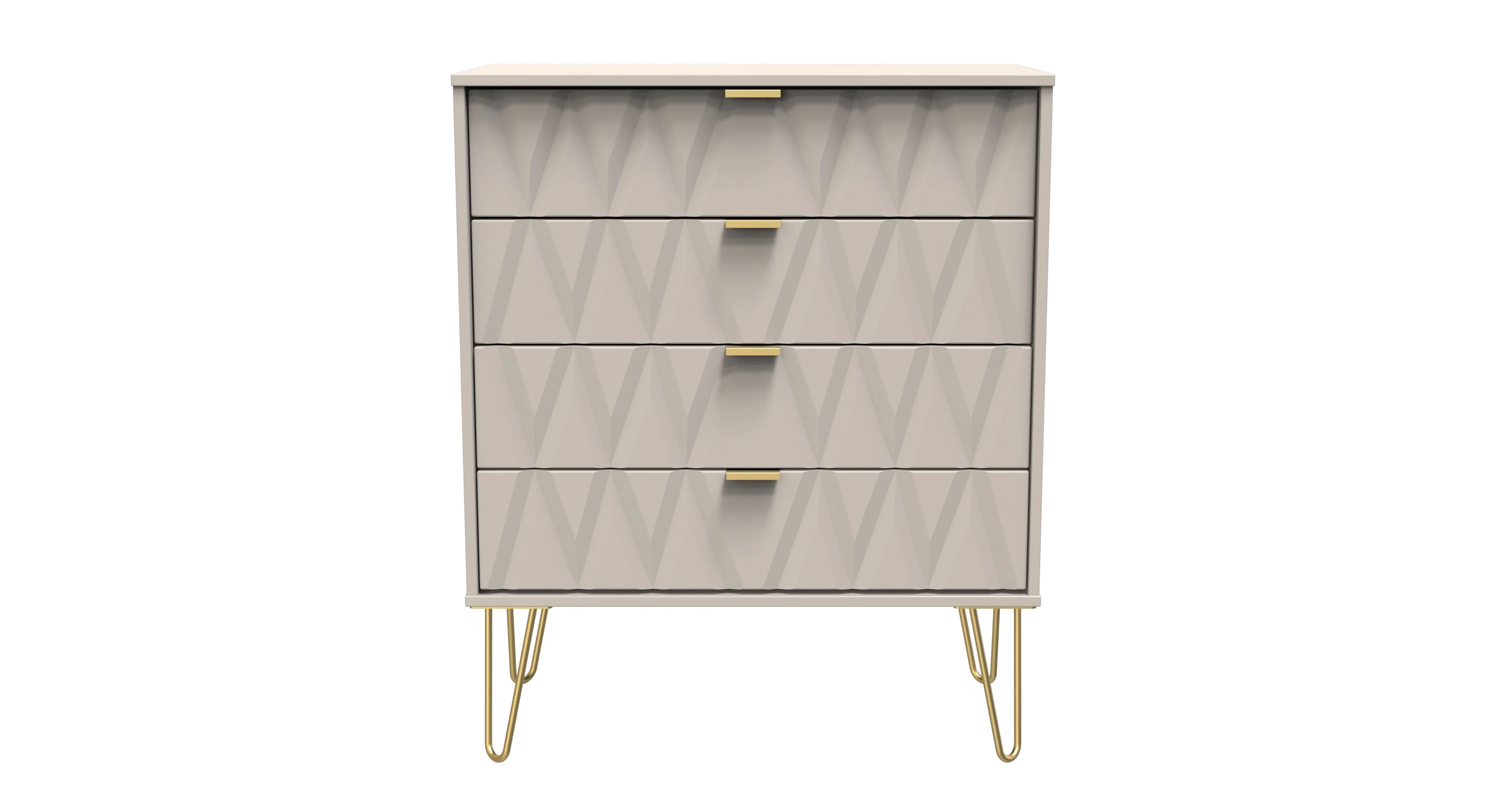 Glitz Ready Assembled 4 Drawer Chest in Kashmir Matt - Image 2