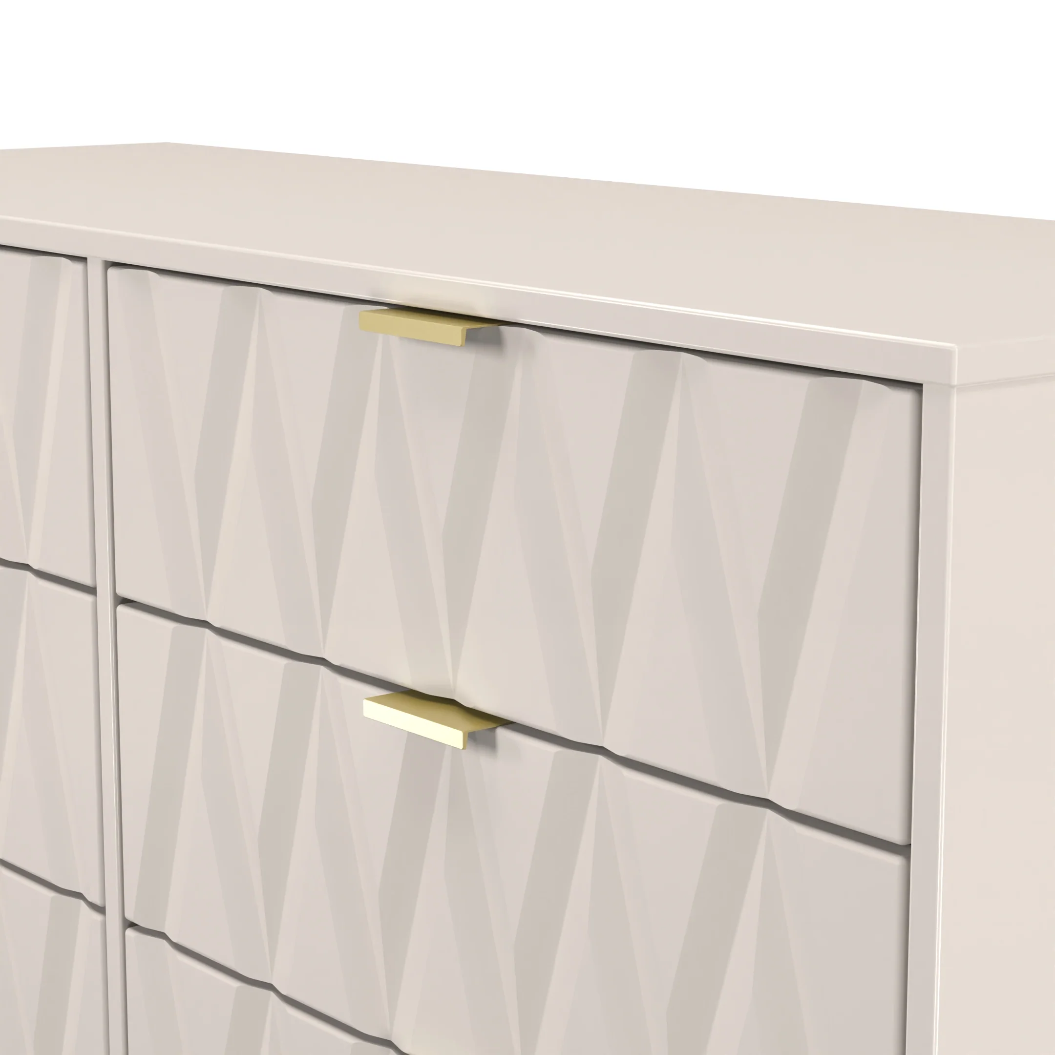 Glitz Ready Assembled 6 Drawer Wide Chest in Kashmir Matt - Image 5