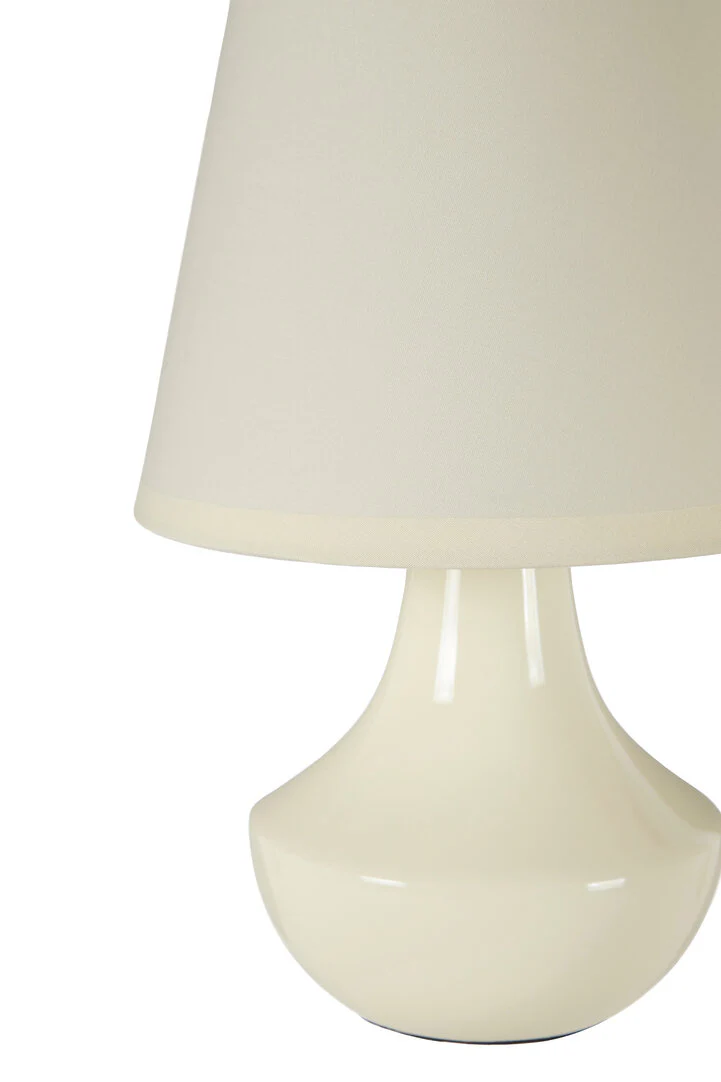 Globo Set Of Two Cream Ceramic Table Lamps - Image 4