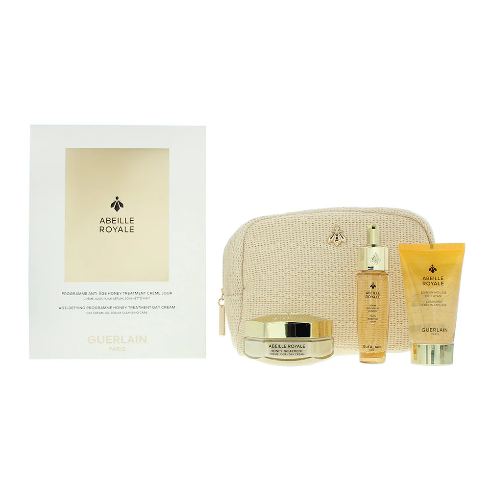 Guerlain Abeille Royale 3 Piece Gift Set: Day Cream 50ml - Cleansing Foam 40ml -