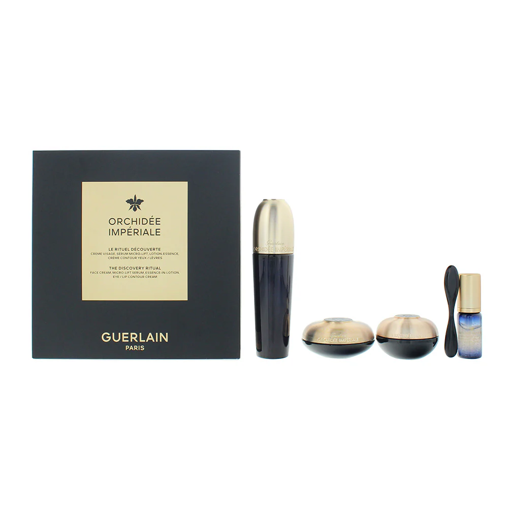 Guerlain Orchidee Imperiale 4 Piece Gift Set: Essence In Lotion 30ml - Face Cream