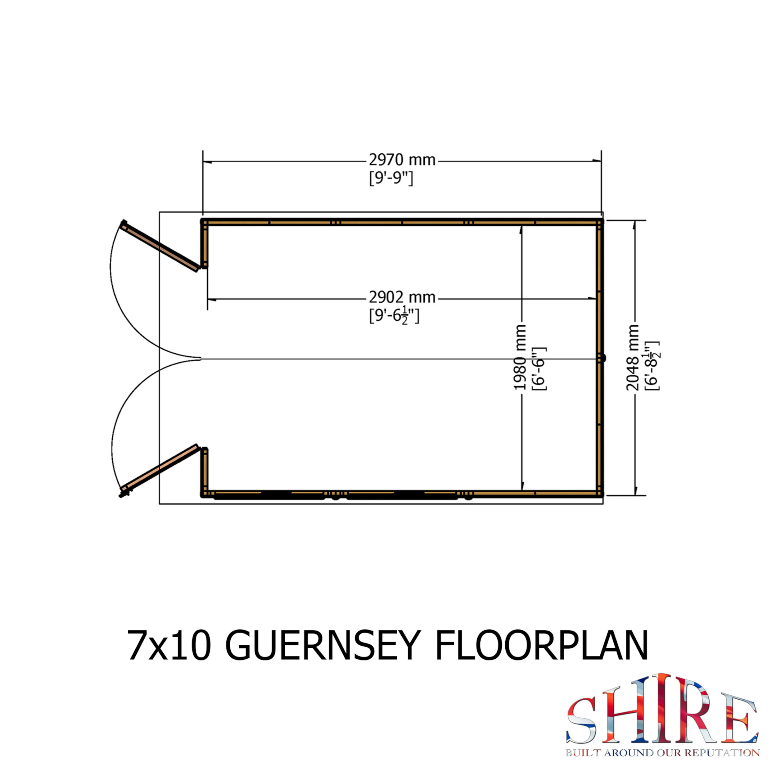 Guernsey 7 X 10 Shiplap Apex Shed - Image 10