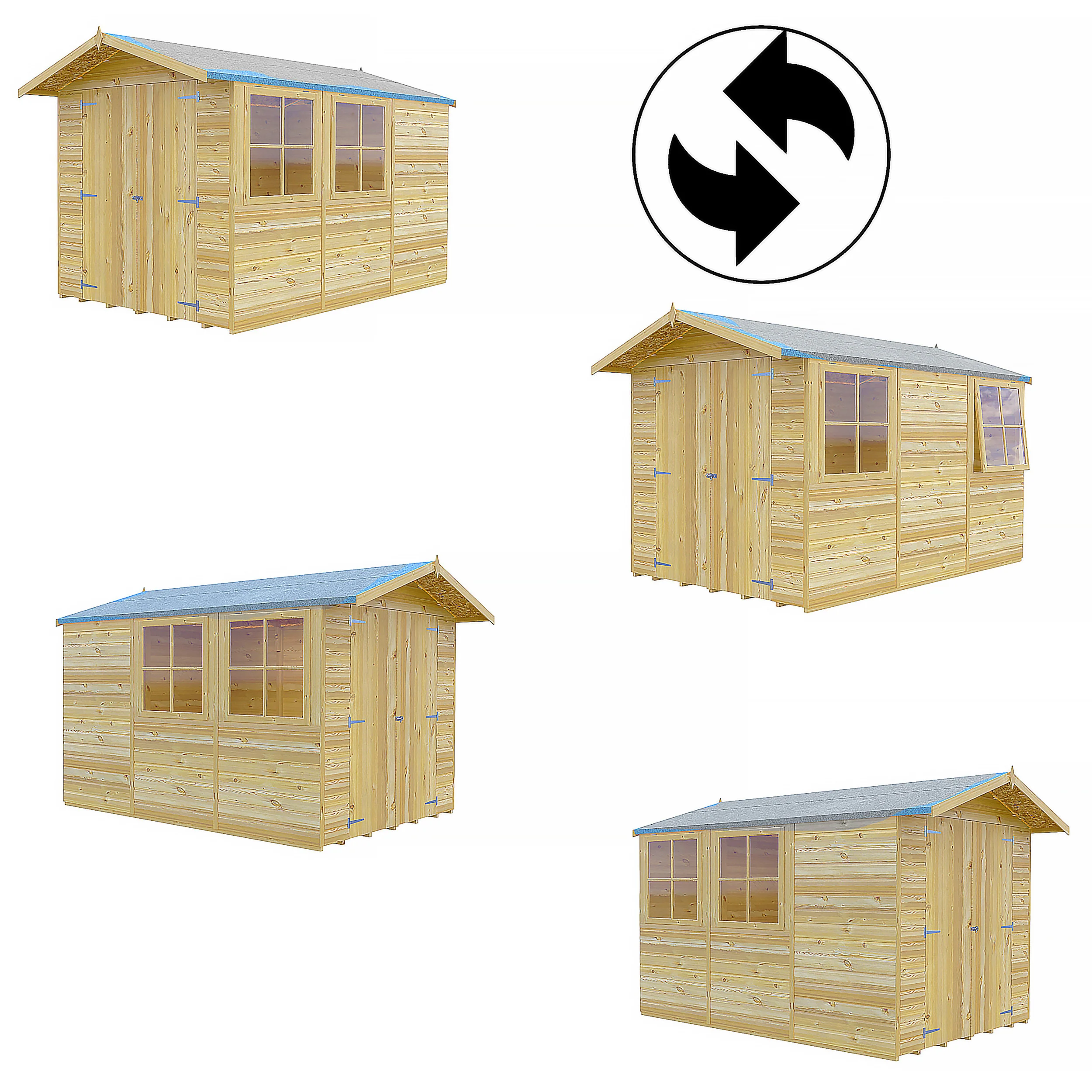 Guernsey 7 X 10 Shiplap Apex Shed - Image 6