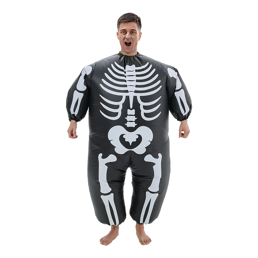 Halloween Adult Skeleton Inflatable Outfit - Image 4