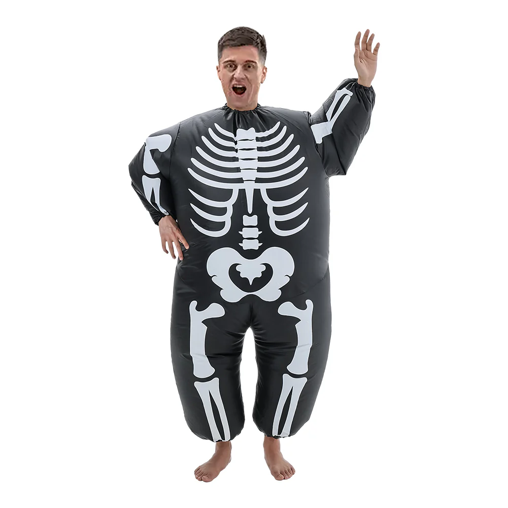 Halloween Adult Skeleton Inflatable Outfit - Image 5