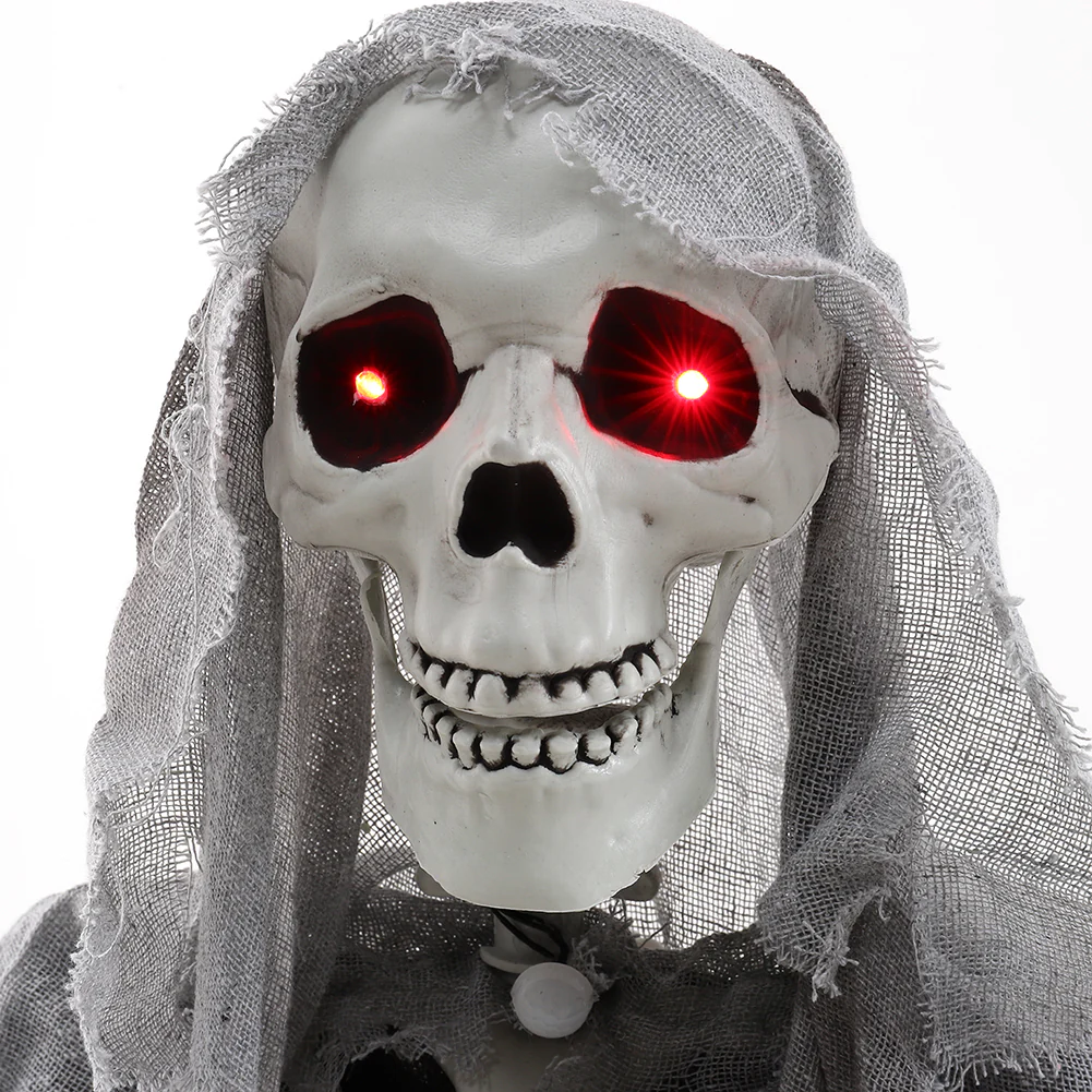Halloween Hanging Skeleton Ghost with Motion Sensor - Image 3