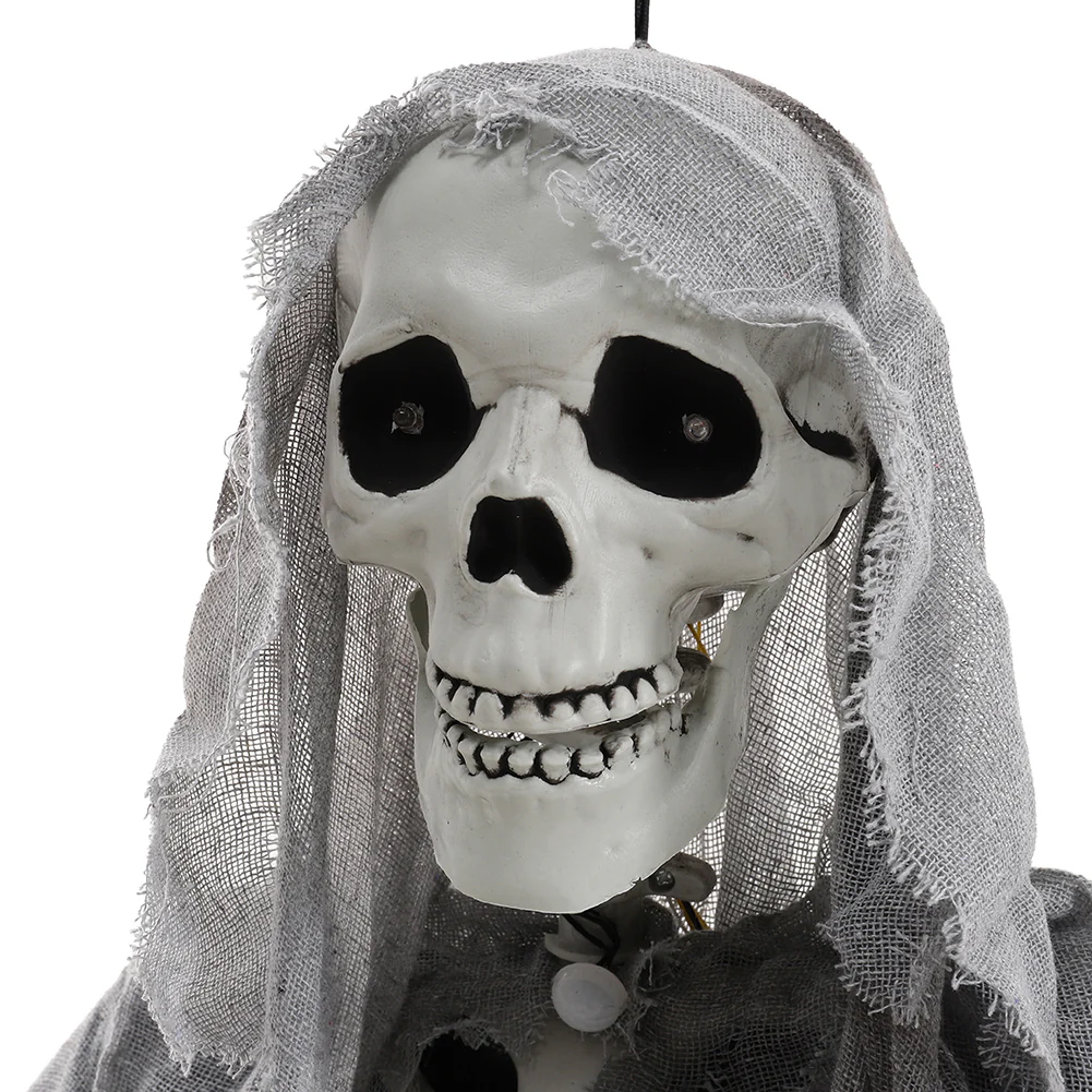 Halloween Hanging Skeleton Ghost with Motion Sensor - Image 4
