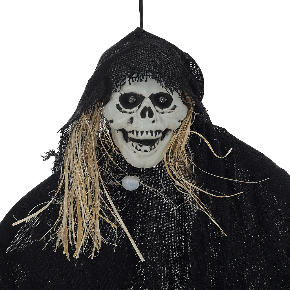 Halloween Hanging Skeleton Ghost with Sensor - Image 4