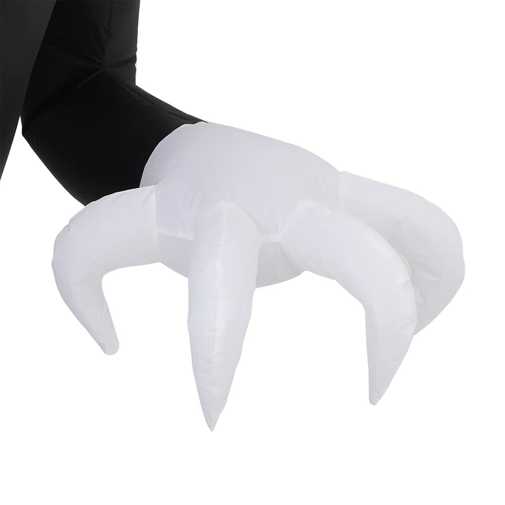 Halloween Inflatable Outdoor Ghost with Raising Hands and LED Lights Yard Decoration - Image 3