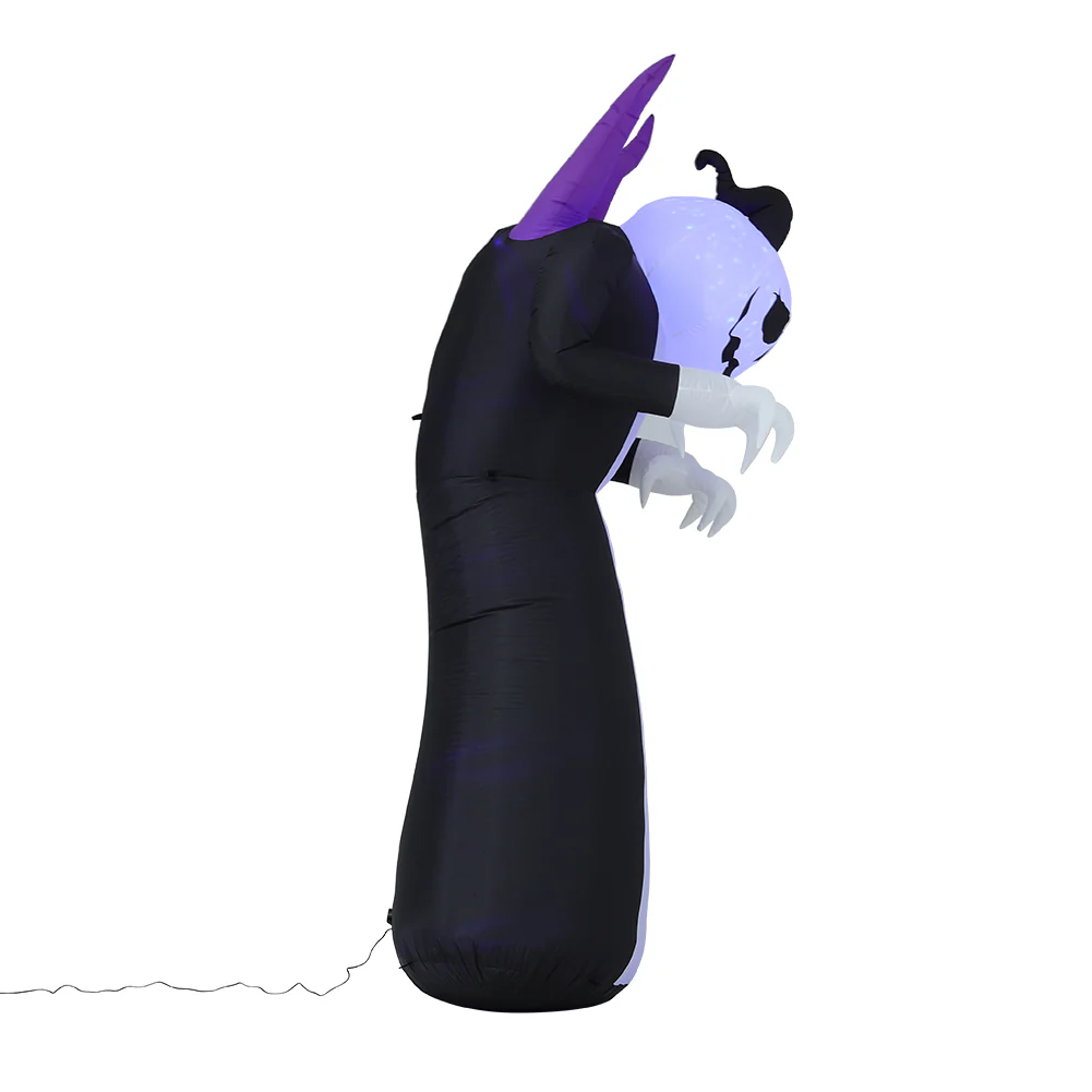Halloween Inflatable Outdoor Ghost with Raising Hands and LED Lights Yard Decoration - Image 6