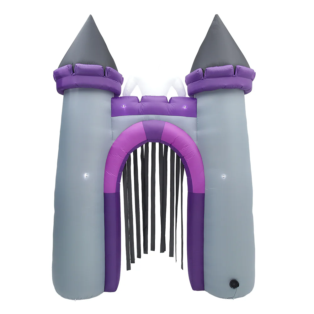 Halloween Lighted Haunted Castle Arch Inflatable - Image 8