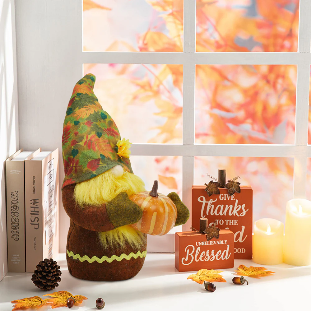 Handmade Autumn Harvest Gnome Decoration