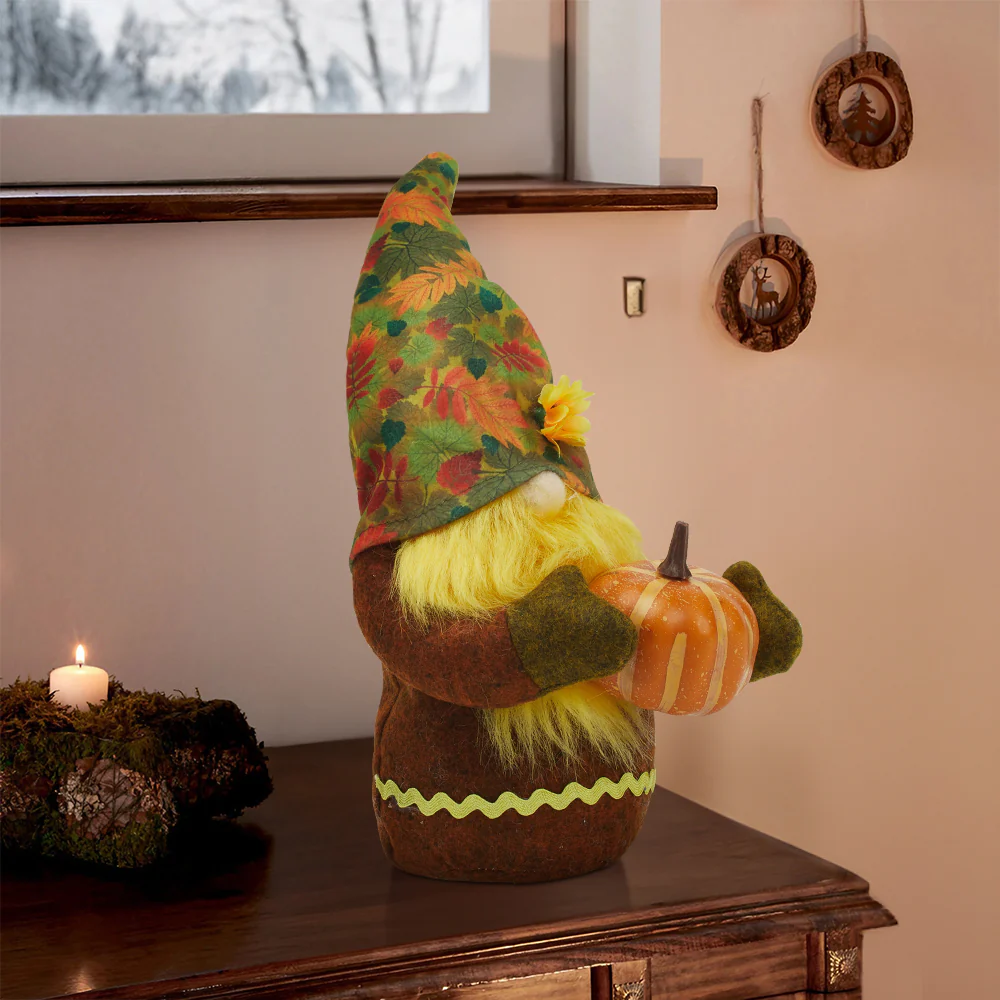 Handmade Autumn Harvest Gnome Decoration - Image 2