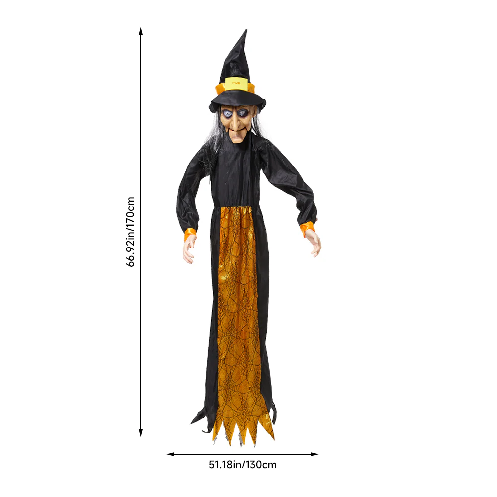 Hanging Witch With Glowing Eyes - Image 7