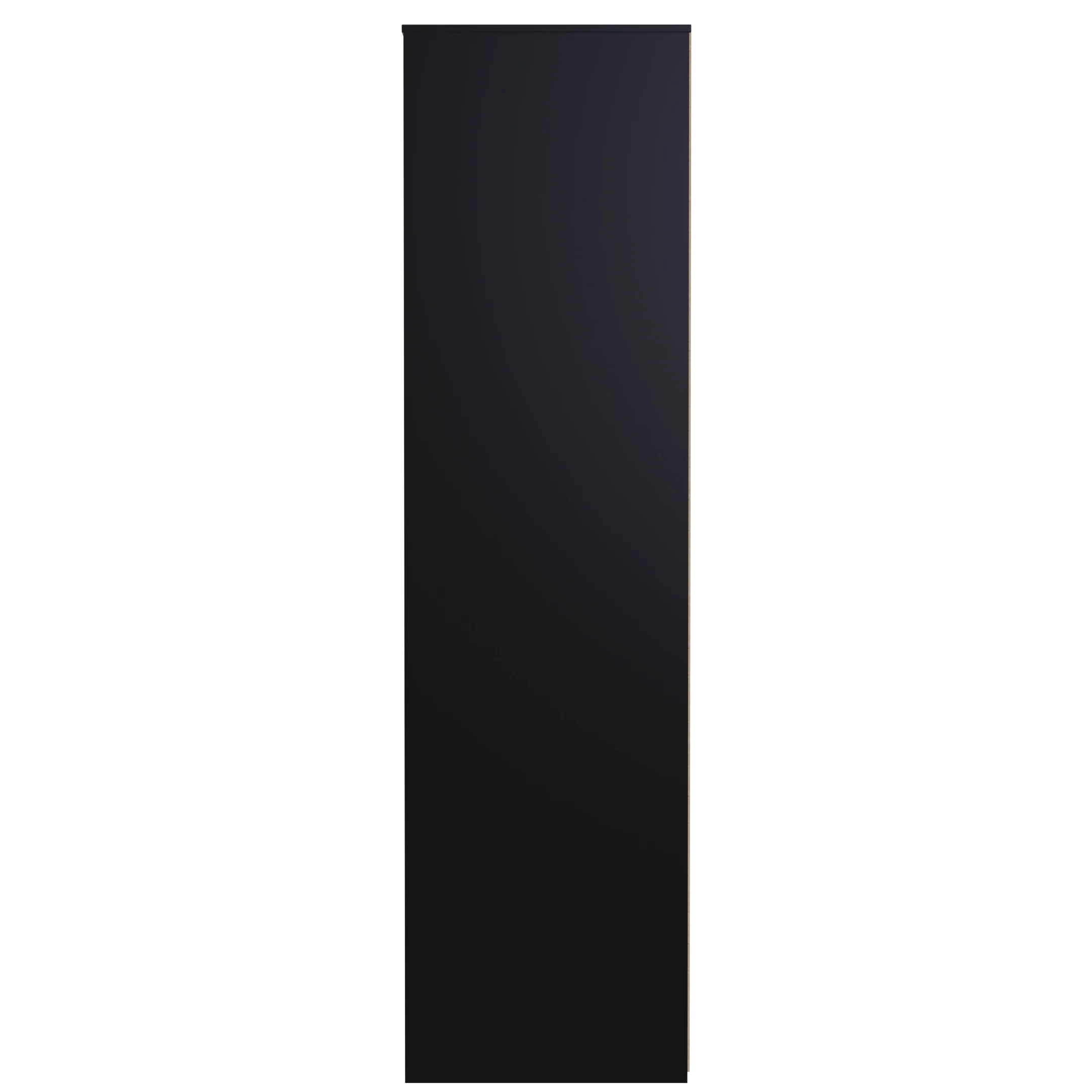 Hanover Ready Assembled 3 Door Wardrobe in Deep Black & Black Matt - Image 2