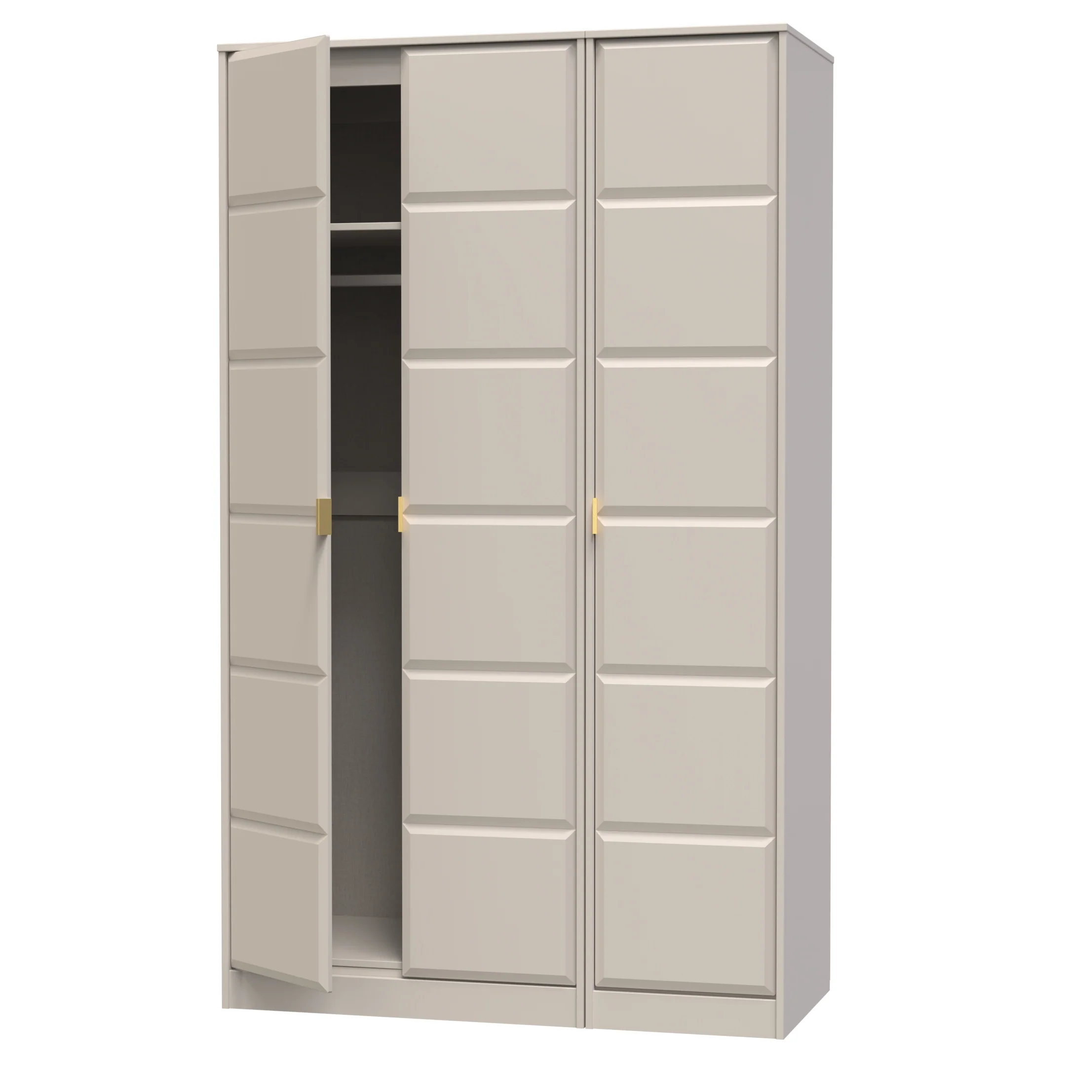 Hanover Ready Assembled 3 Door Wardrobe in Kashmir Matt - Image 5