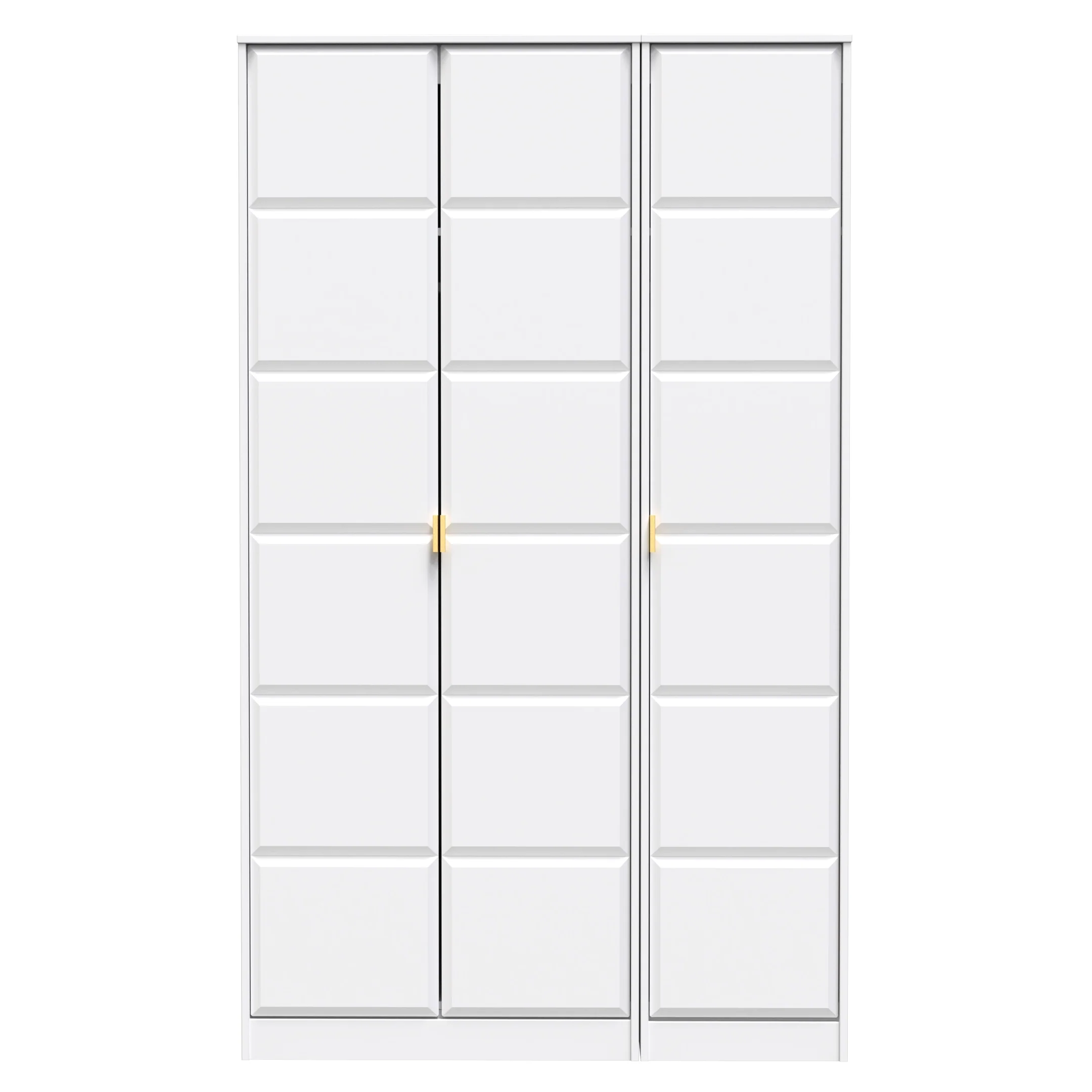 Hanover Ready Assembled 3 Door Wardrobe in White Matt