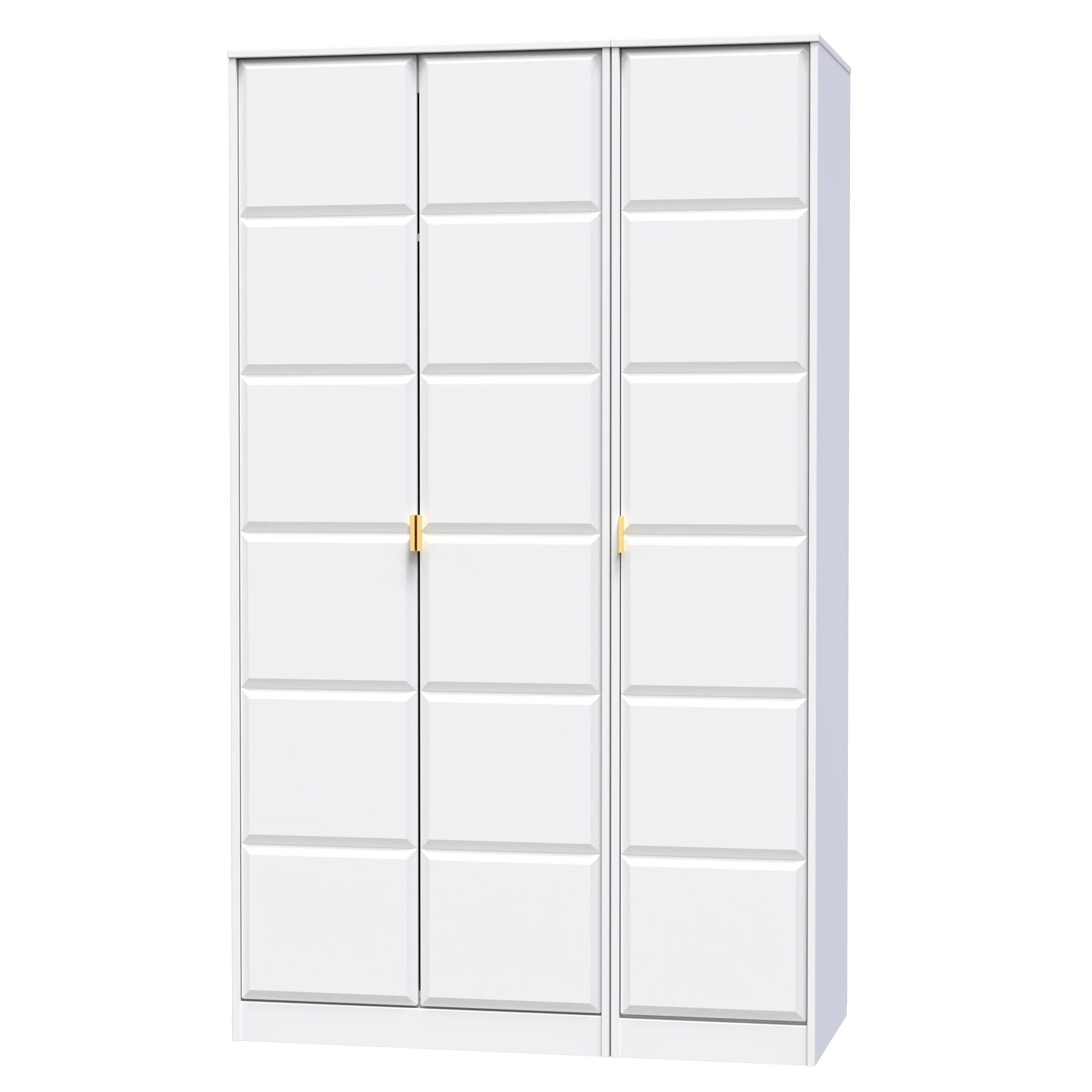 Hanover Ready Assembled 3 Door Wardrobe in White Matt - Image 3