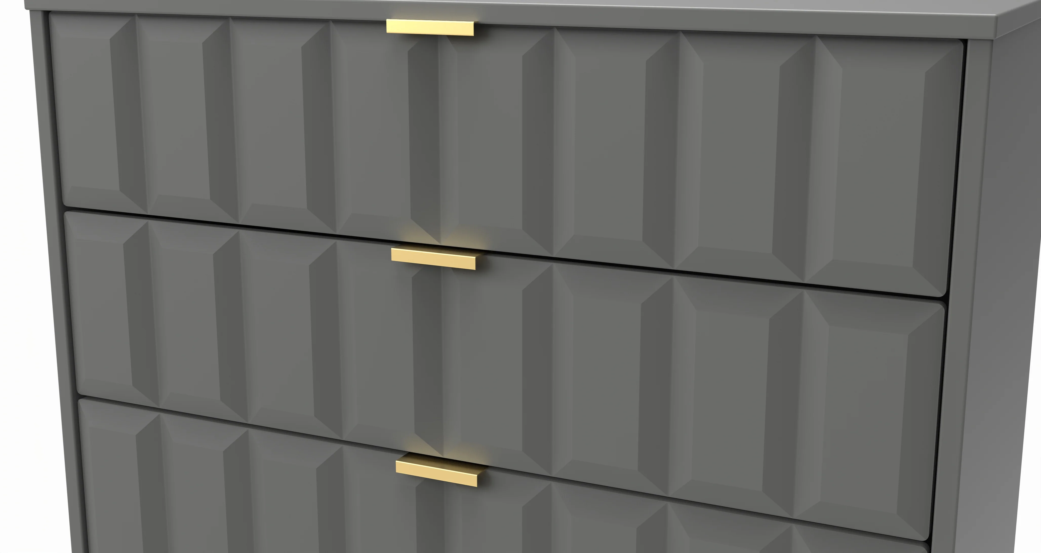 Hanover Ready Assembled 3 Drawer Chest in Dusk Grey - Image 9