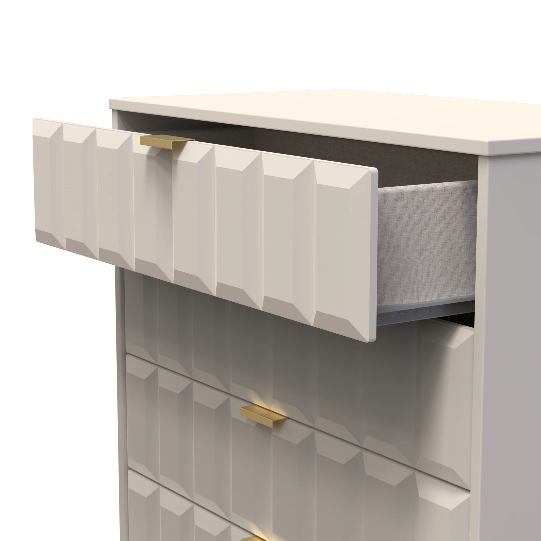 Hanover Ready Assembled 4 Drawer Chest in Kashmir Matt - Image 9