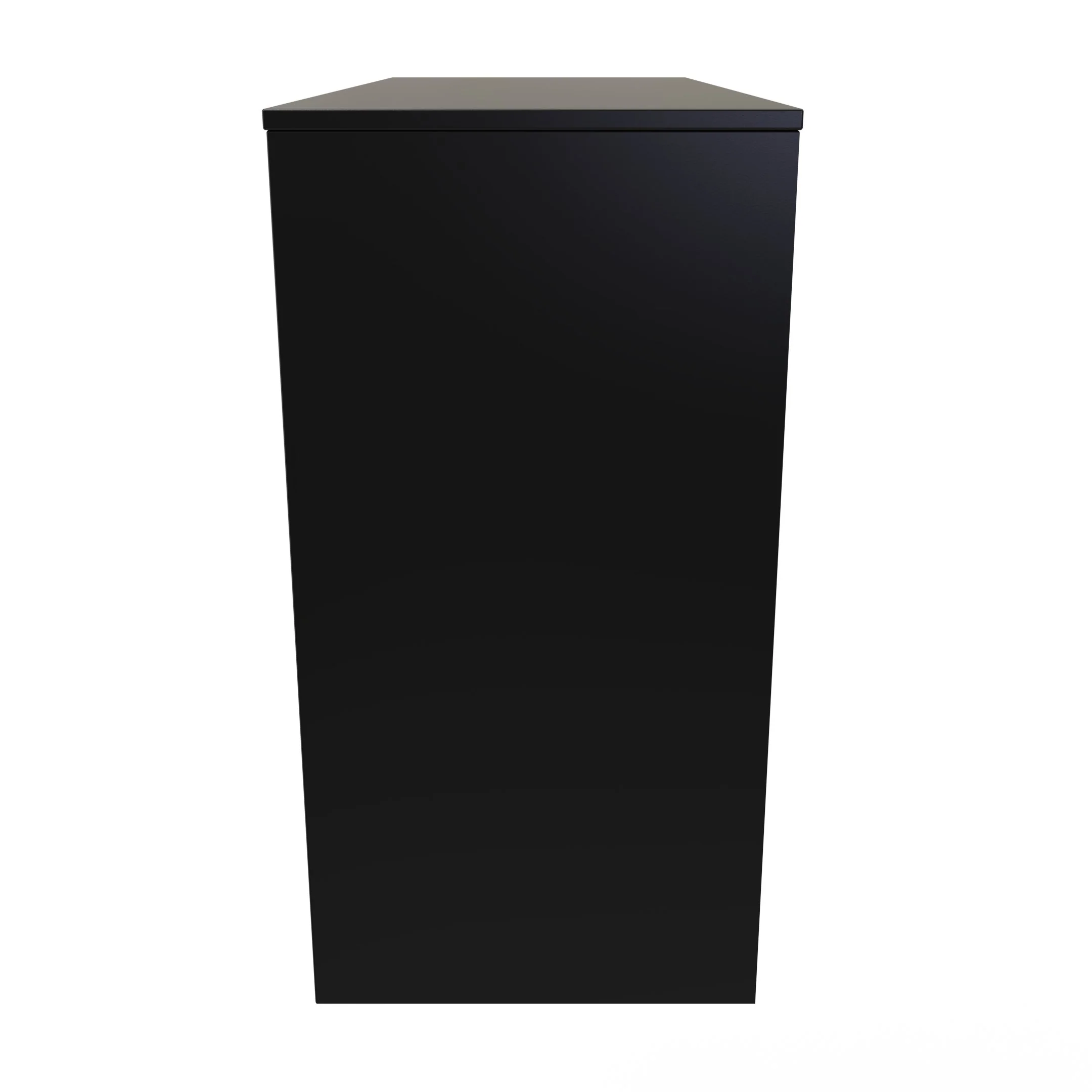 Hanover Ready Assembled 4 Drawer Vanity in Deep Black & Black Matt - Image 4