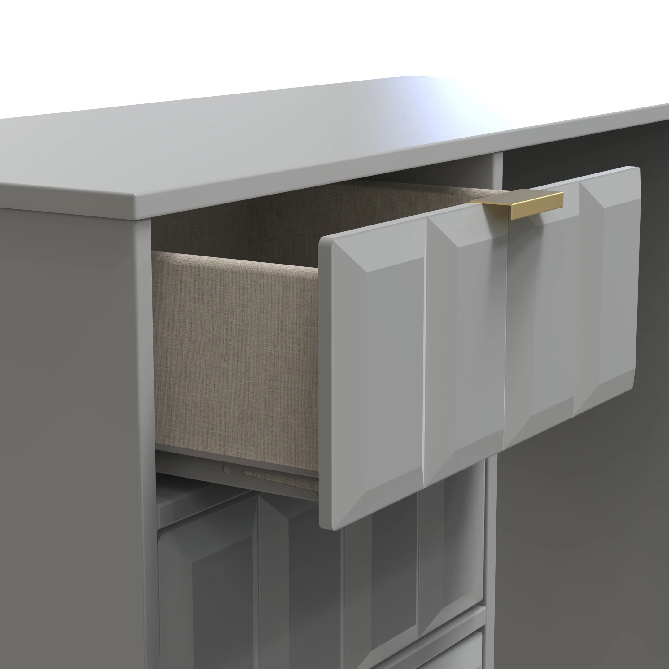 Hanover Ready Assembled 4 Drawer Vanity in Dusk Grey - Image 10
