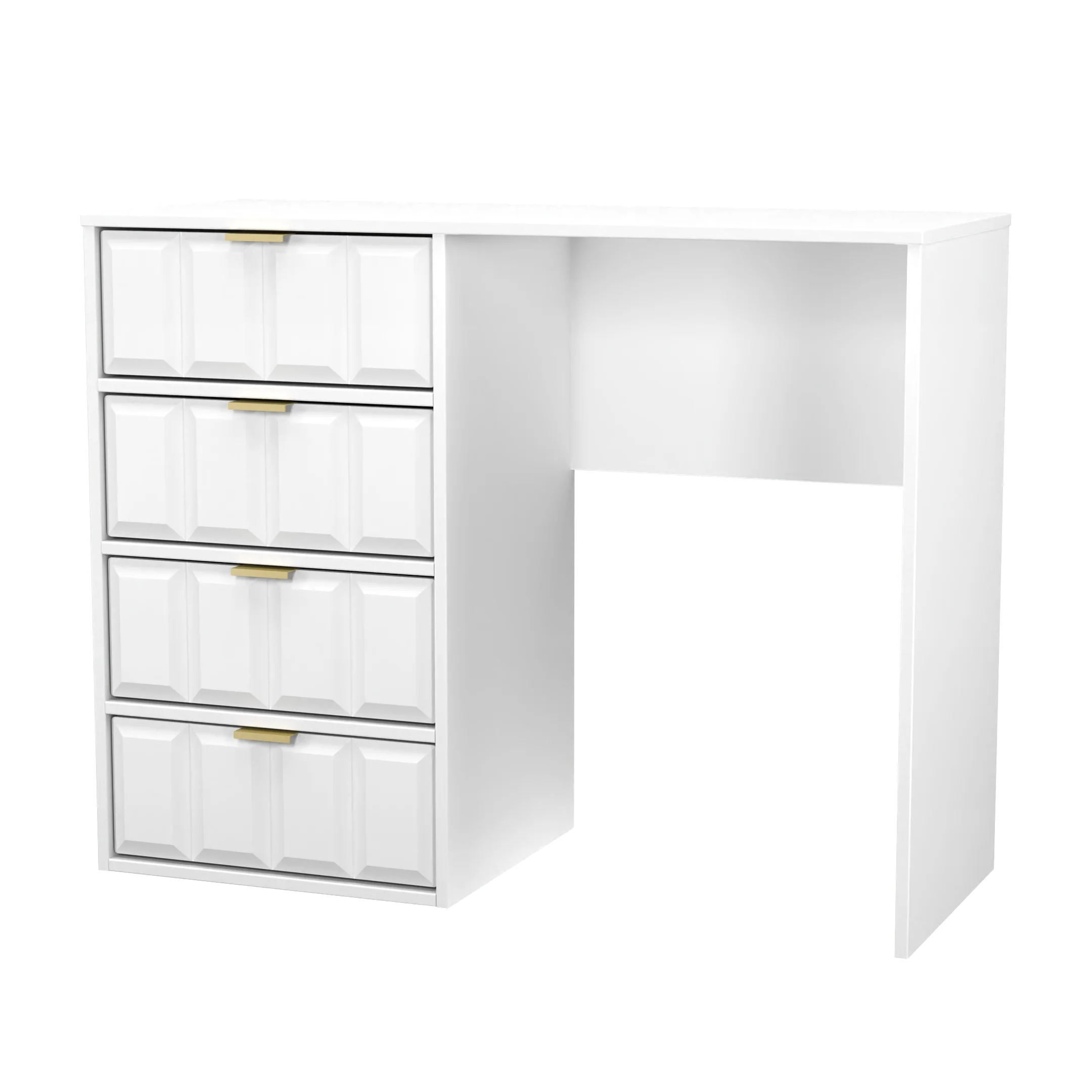 Hanover Ready Assembled 4 Drawer Vanity in White Matt - Image 6