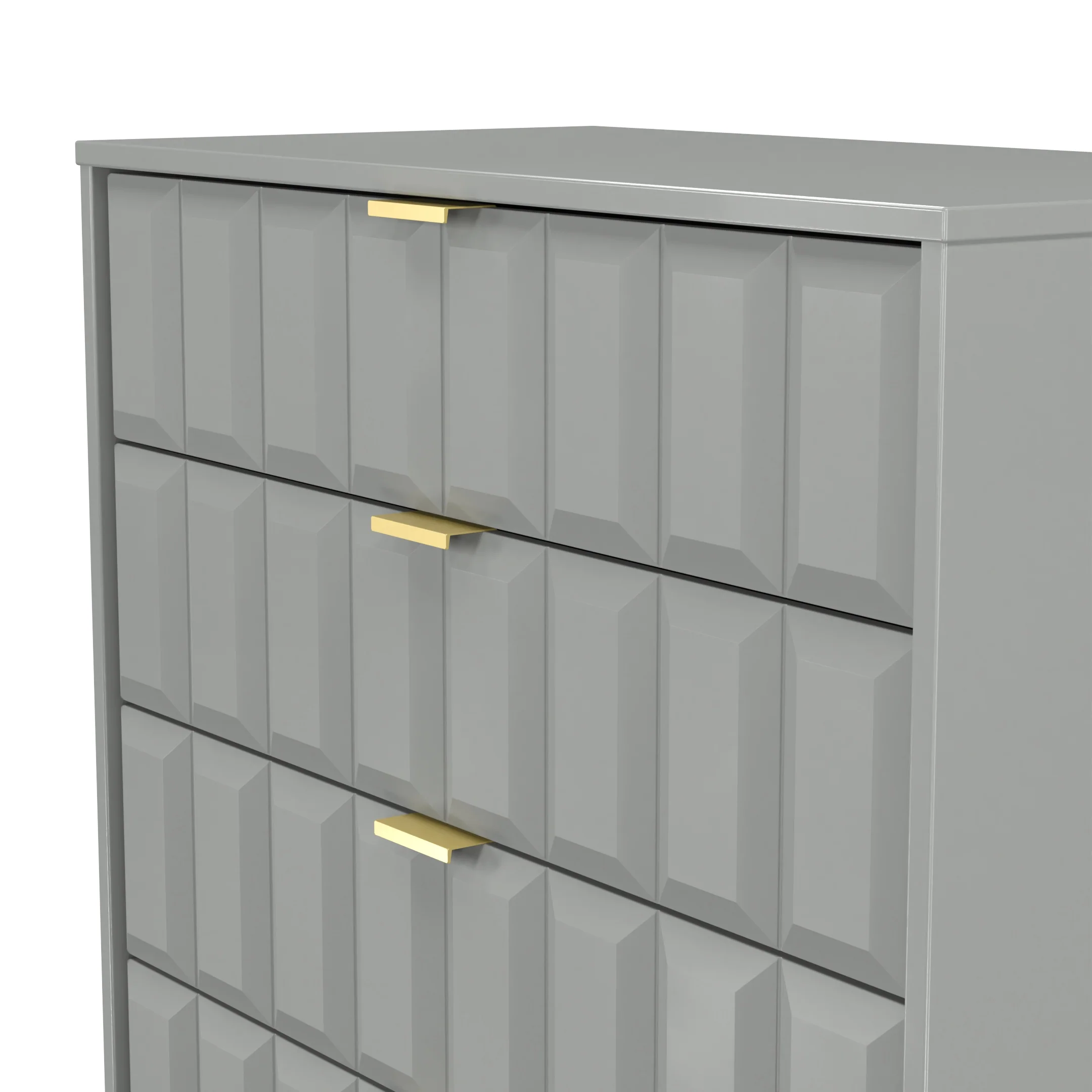 Hanover Ready Assembled 5 Drawer Chest in Dusk Grey - Image 5
